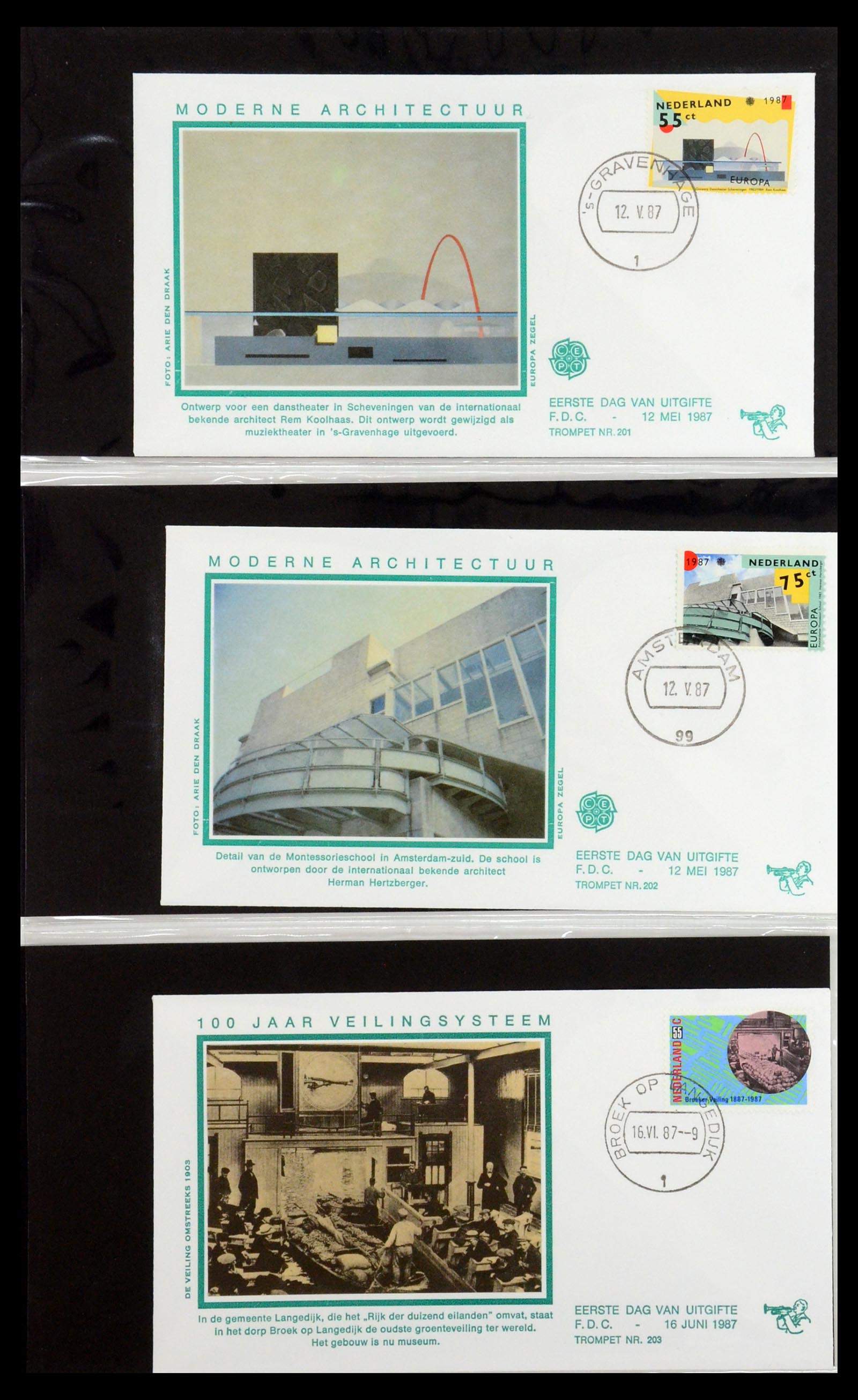 36342 077 - Stamp collection 36342 Netherlands Tromp FDC's 1968-1987.