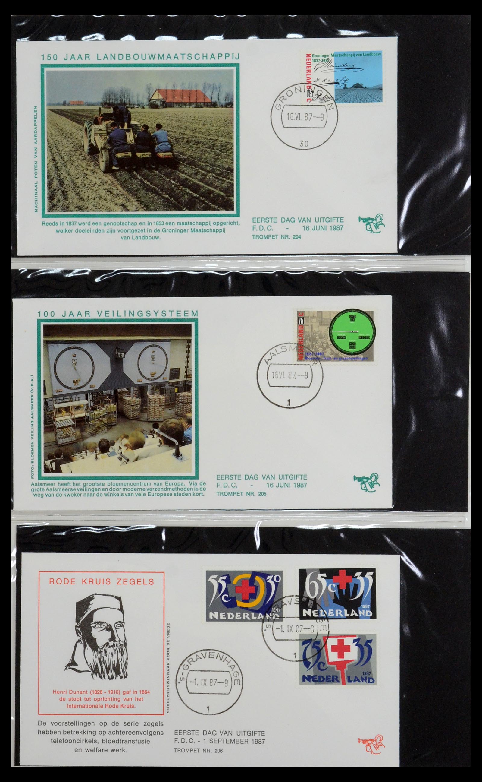 36342 078 - Stamp collection 36342 Netherlands Tromp FDC's 1968-1987.