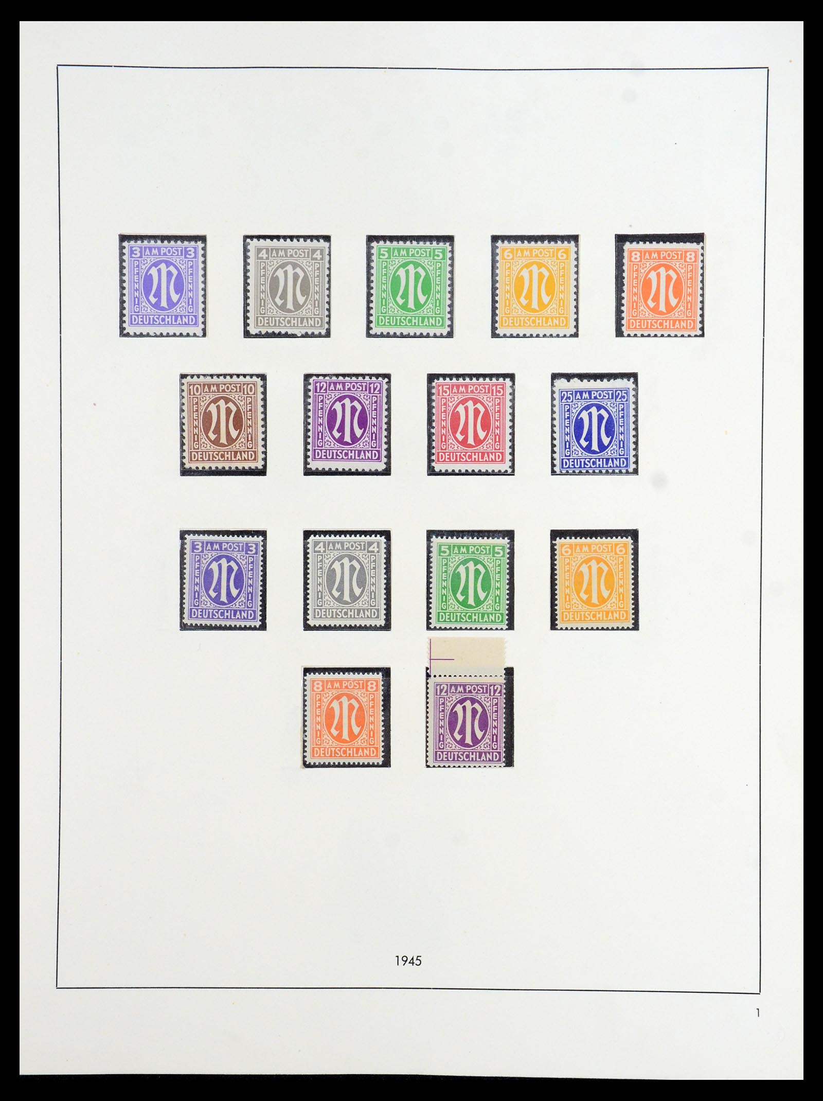 36344 001 - Postzegelverzameling 36344 Duitse Zones 1945-1949.