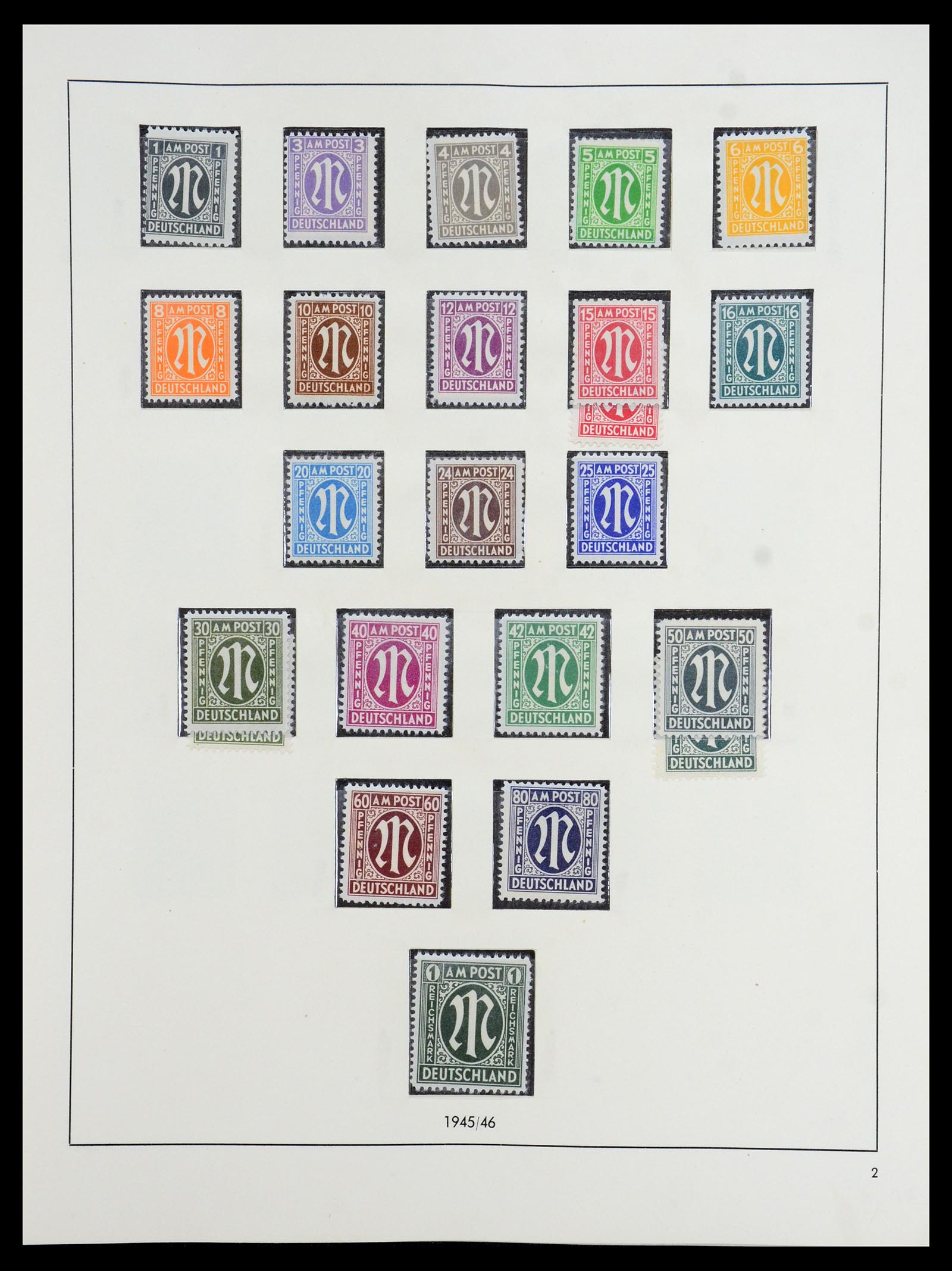 36344 002 - Postzegelverzameling 36344 Duitse Zones 1945-1949.