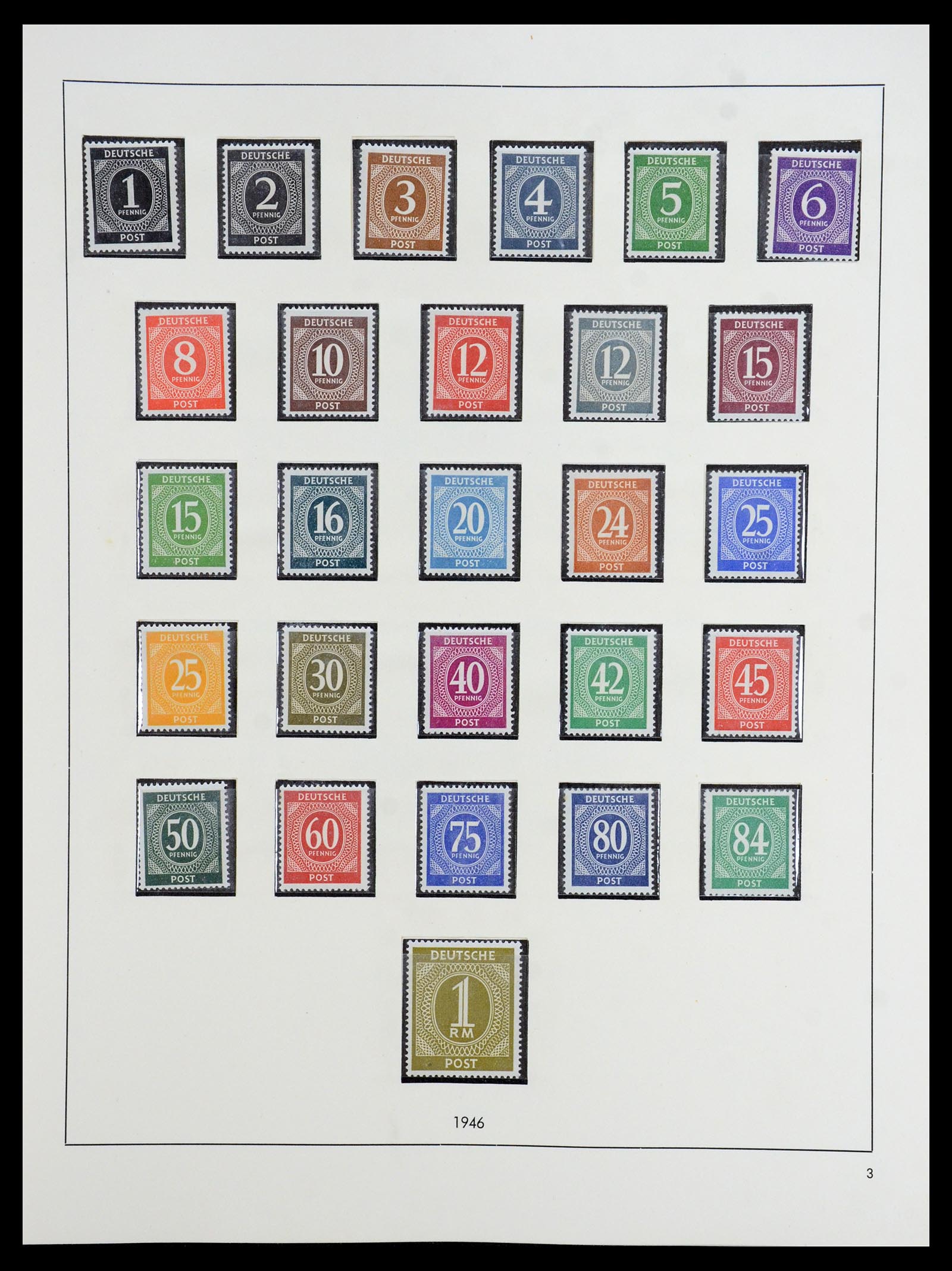 36344 003 - Stamp collection 36344 German Zones 1945-1949.