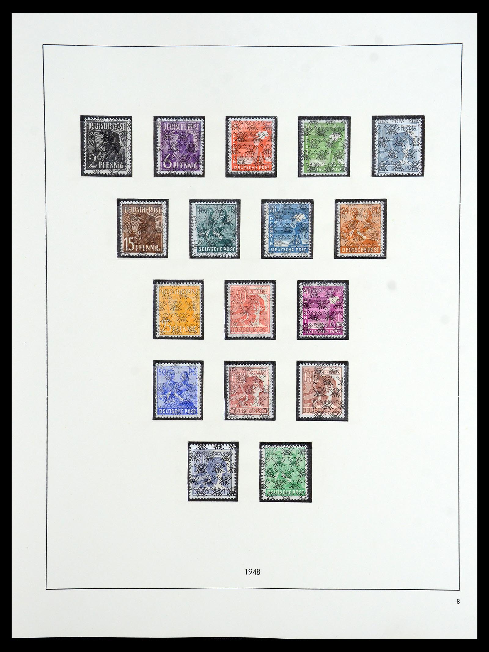36344 008 - Postzegelverzameling 36344 Duitse Zones 1945-1949.