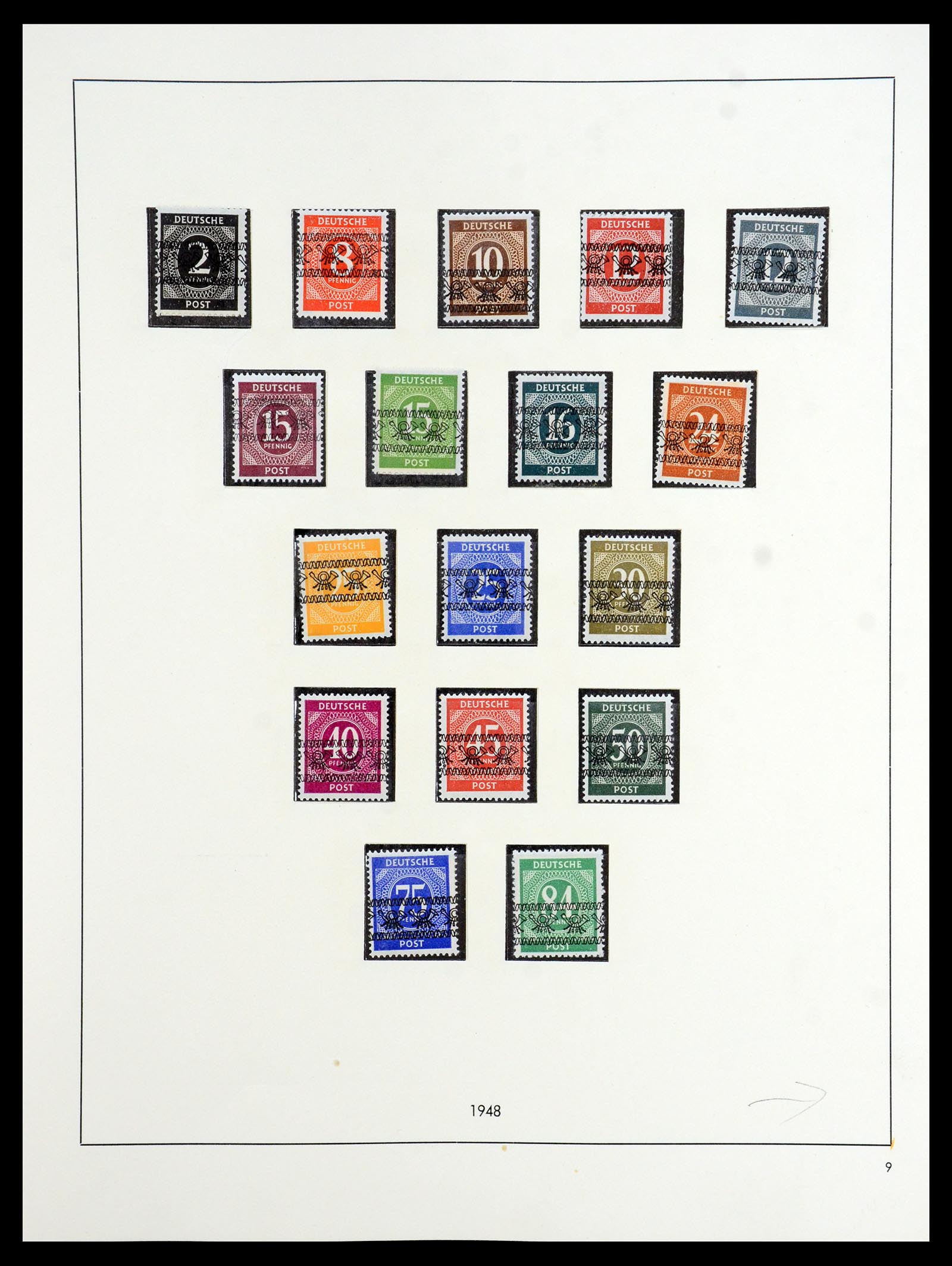 36344 009 - Postzegelverzameling 36344 Duitse Zones 1945-1949.