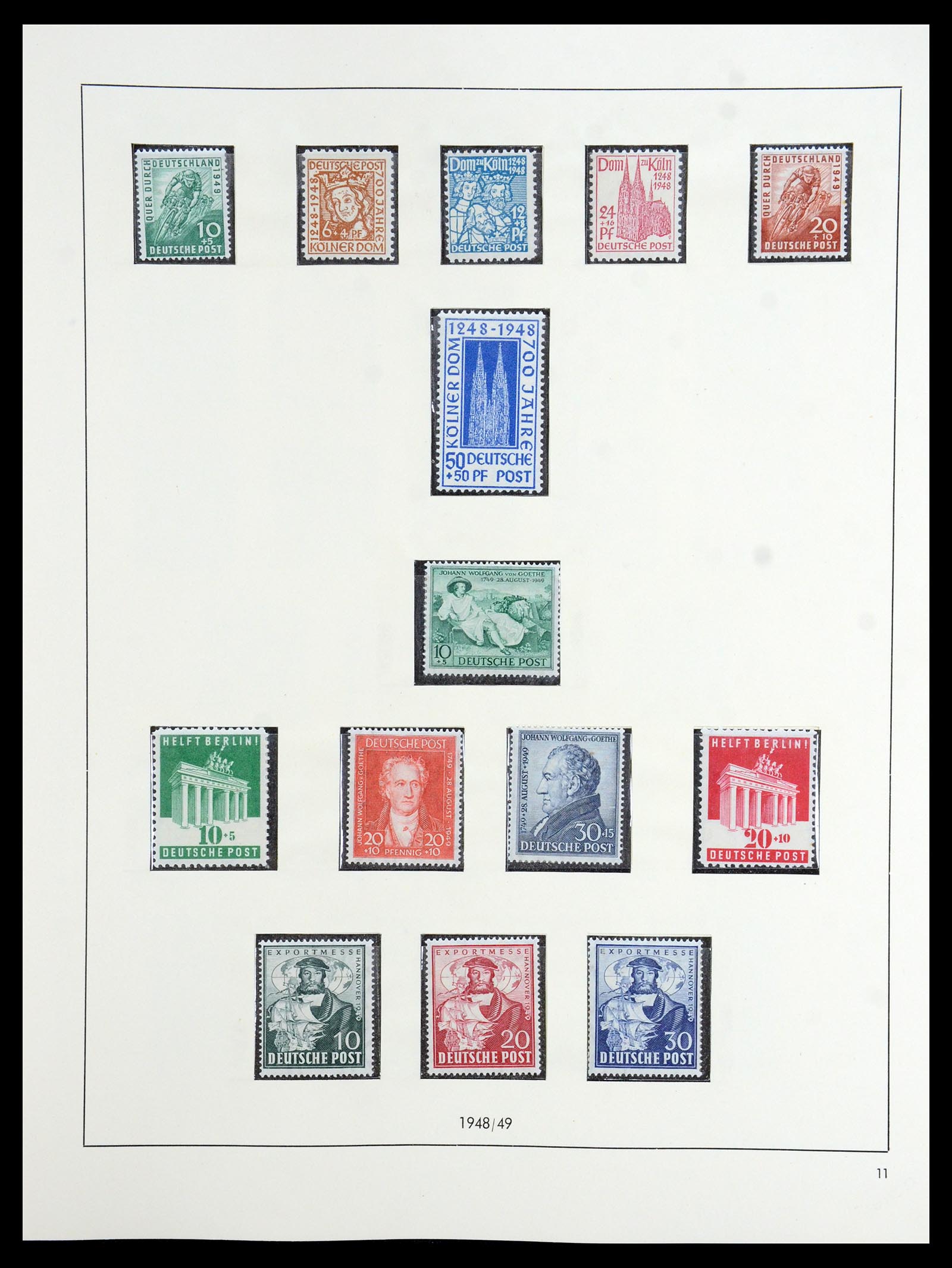 36344 011 - Postzegelverzameling 36344 Duitse Zones 1945-1949.