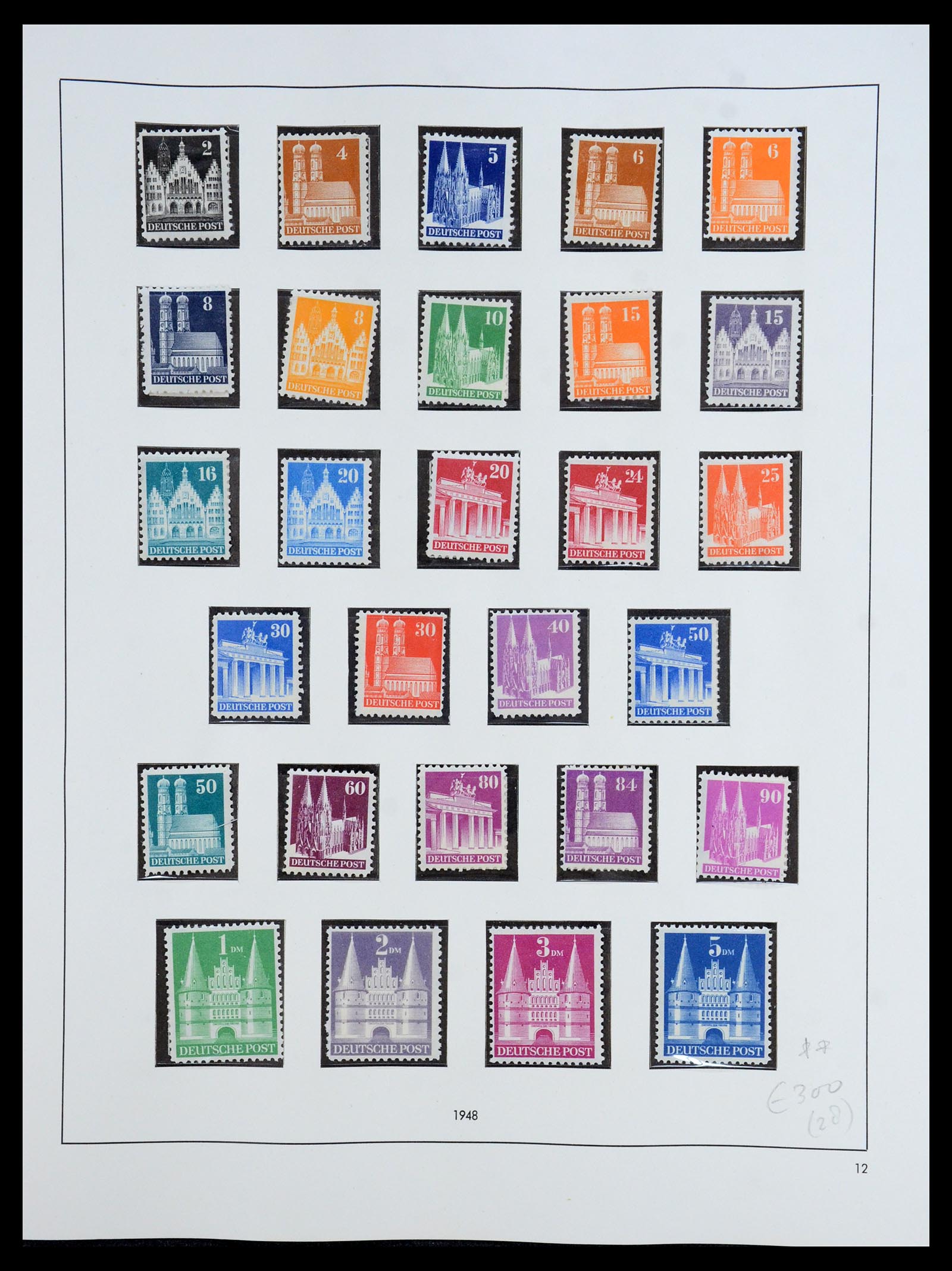 36344 012 - Postzegelverzameling 36344 Duitse Zones 1945-1949.