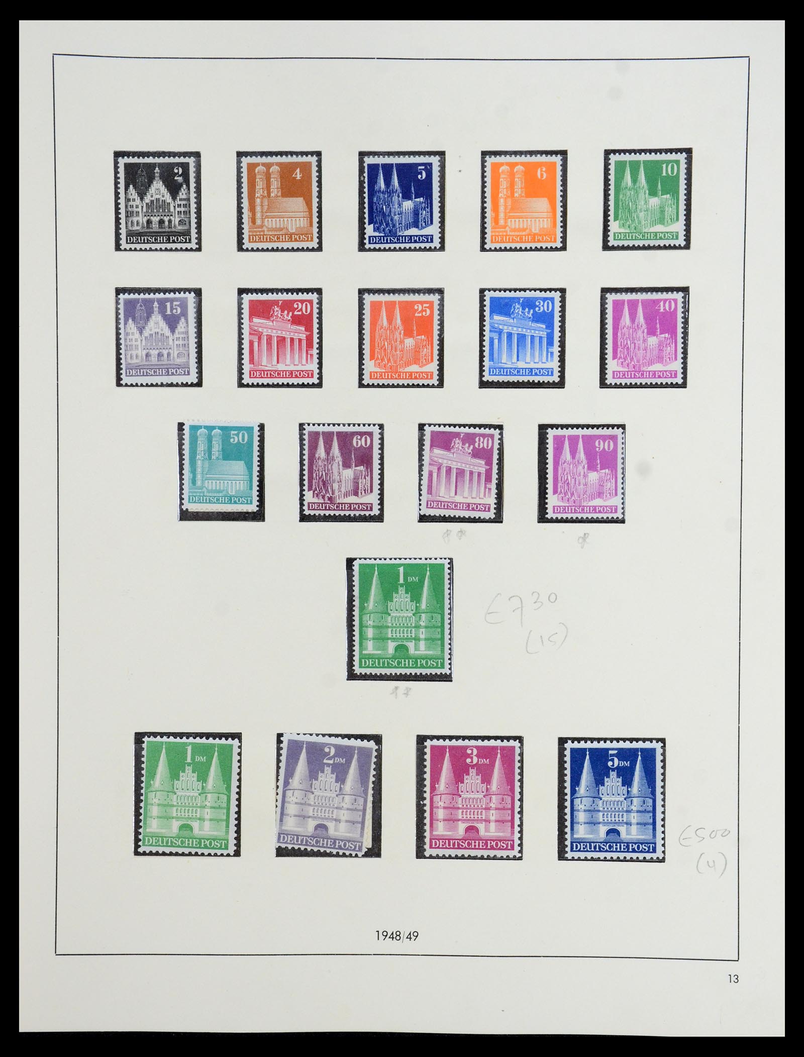 36344 013 - Postzegelverzameling 36344 Duitse Zones 1945-1949.