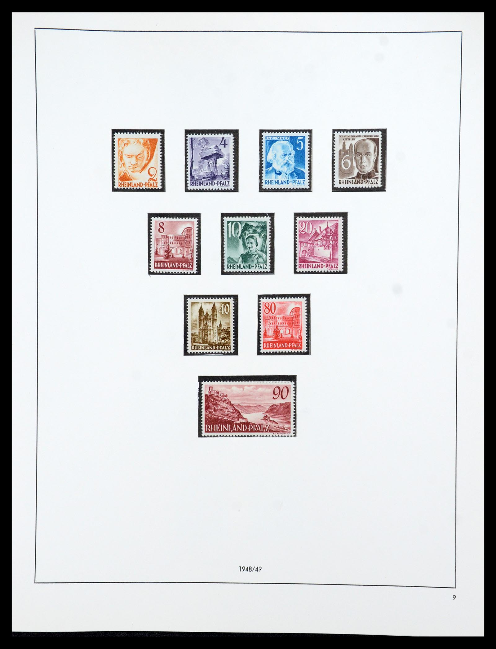 36344 024 - Stamp collection 36344 German Zones 1945-1949.