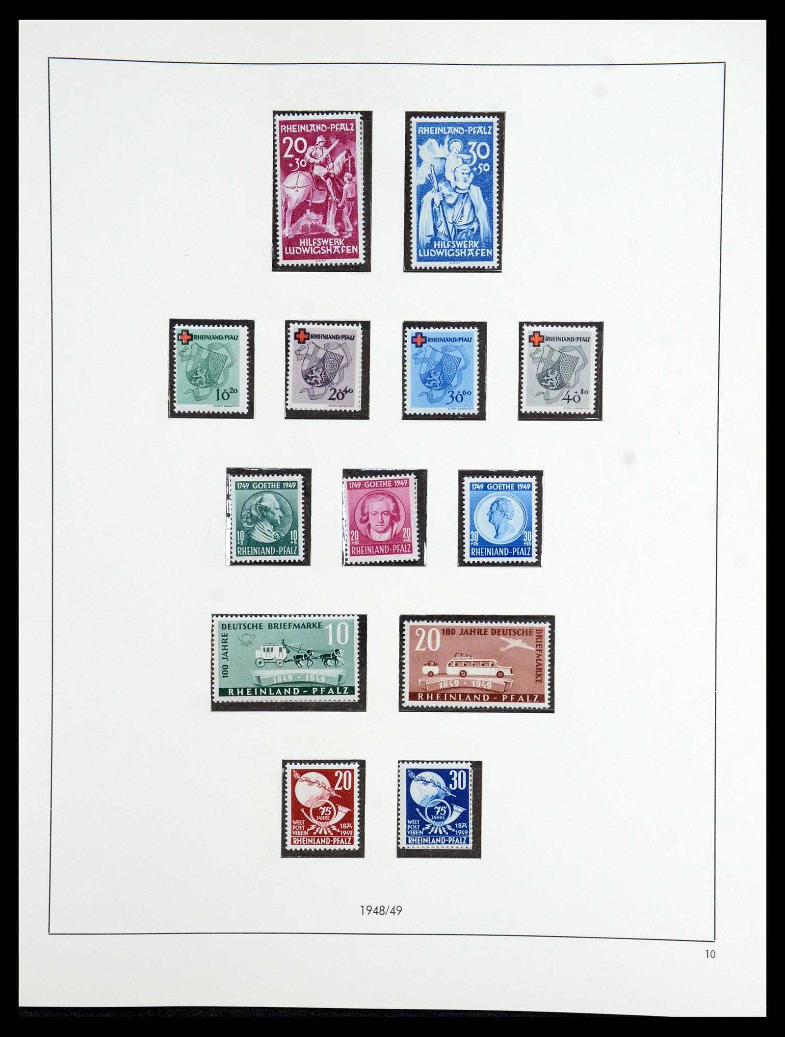 36344 025 - Postzegelverzameling 36344 Duitse Zones 1945-1949.