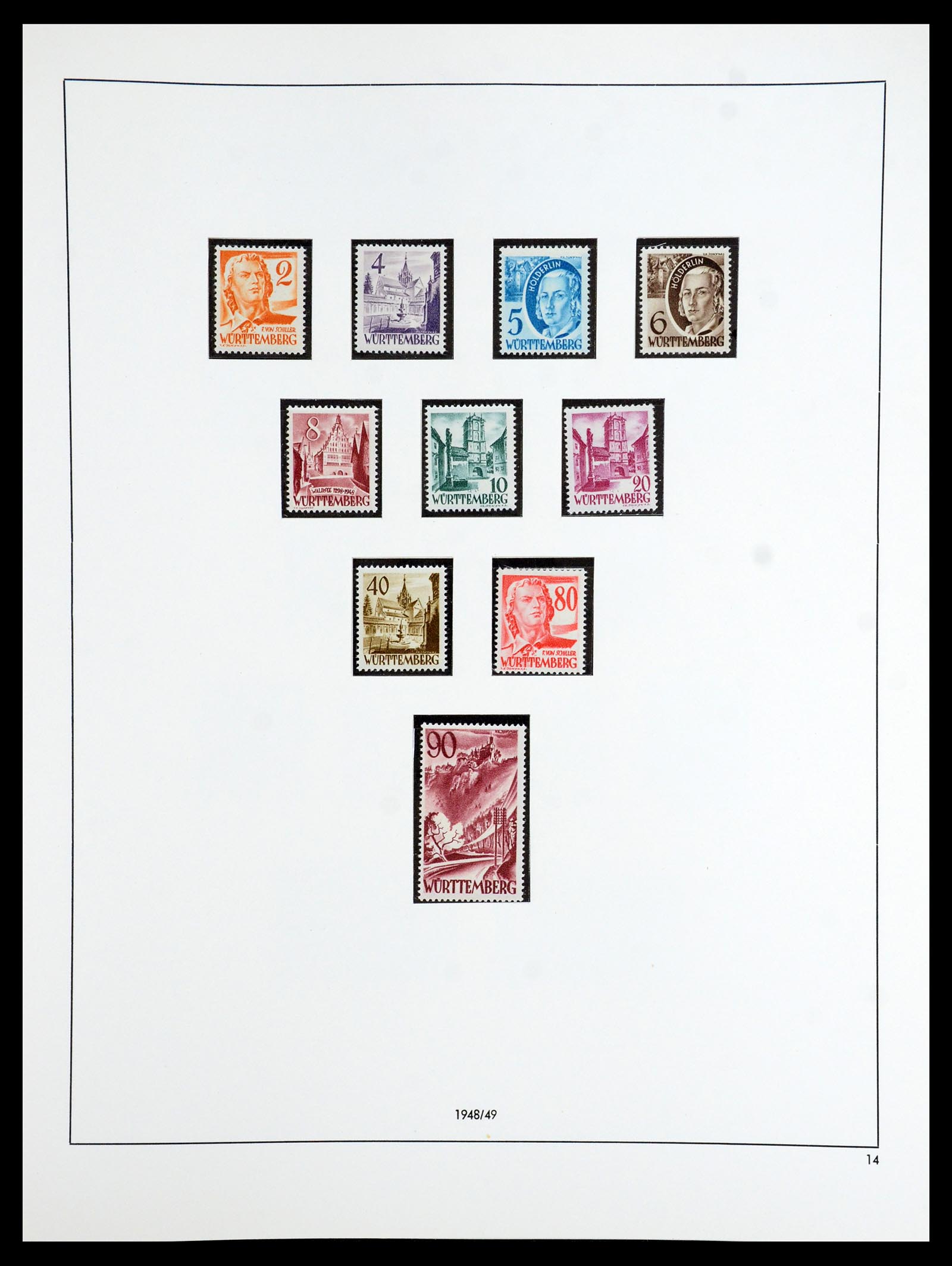 36344 029 - Stamp collection 36344 German Zones 1945-1949.