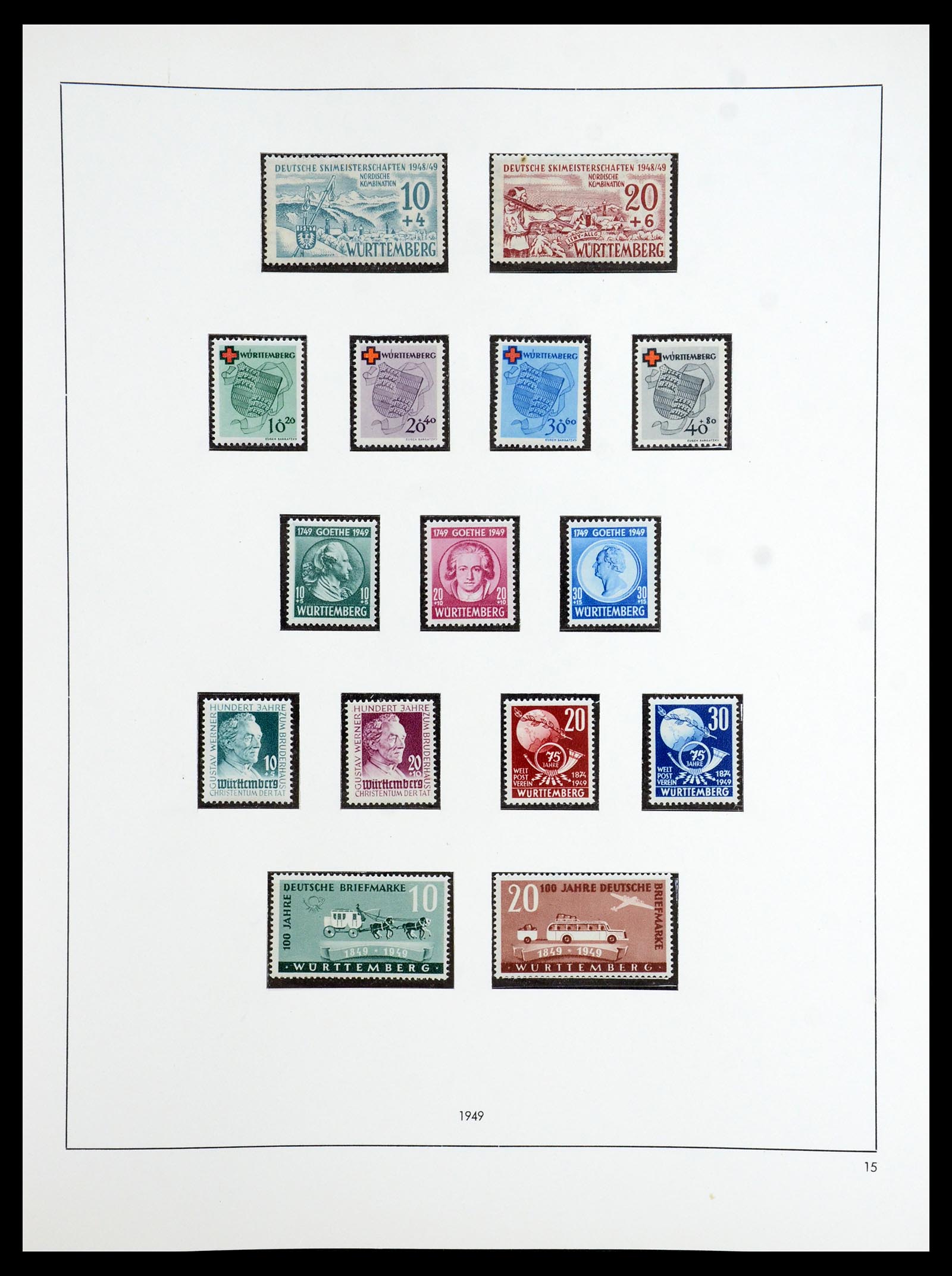 36344 030 - Stamp collection 36344 German Zones 1945-1949.