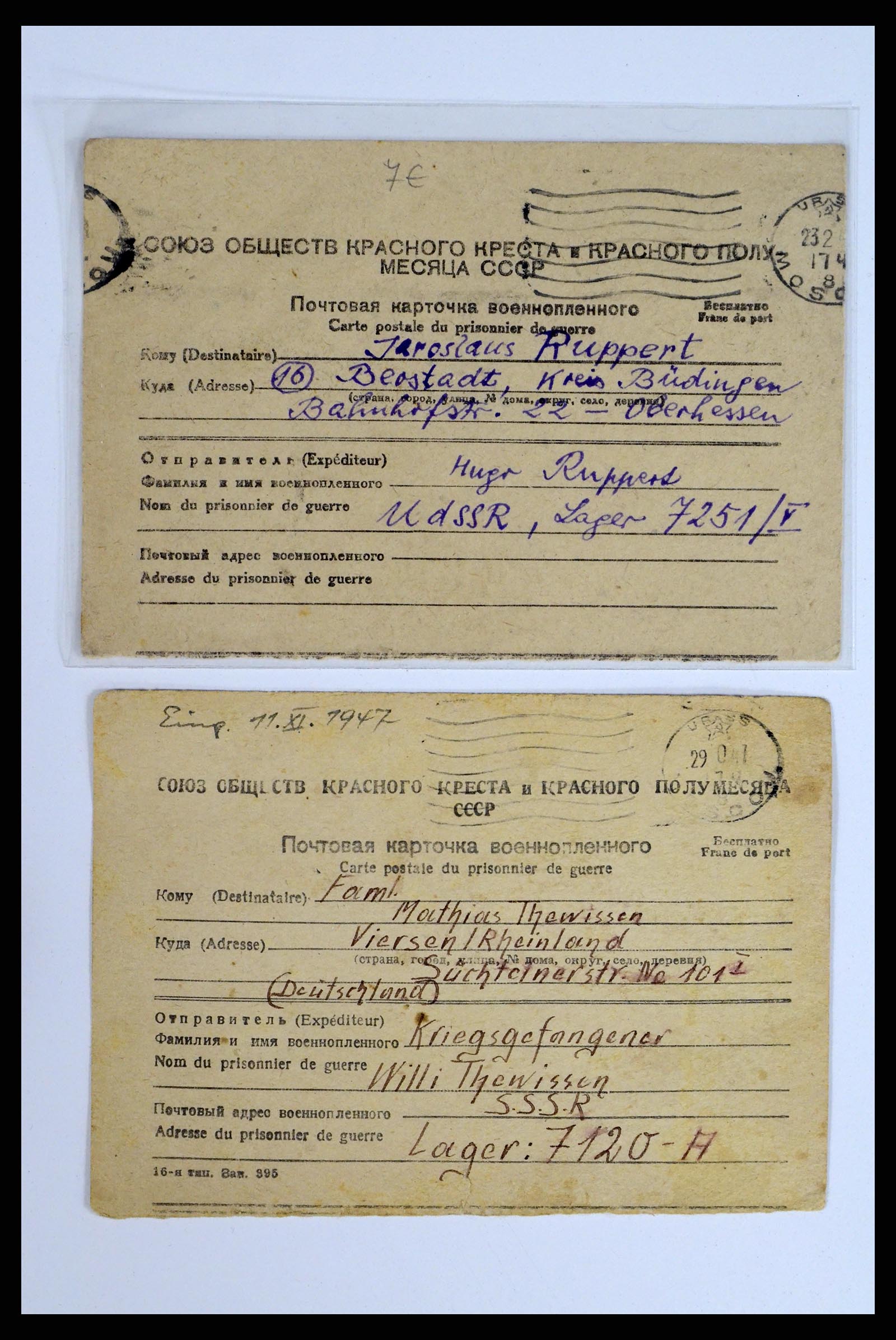 36347 016 - Postzegelverzameling 36347 Rusland brieven 1887-1947.