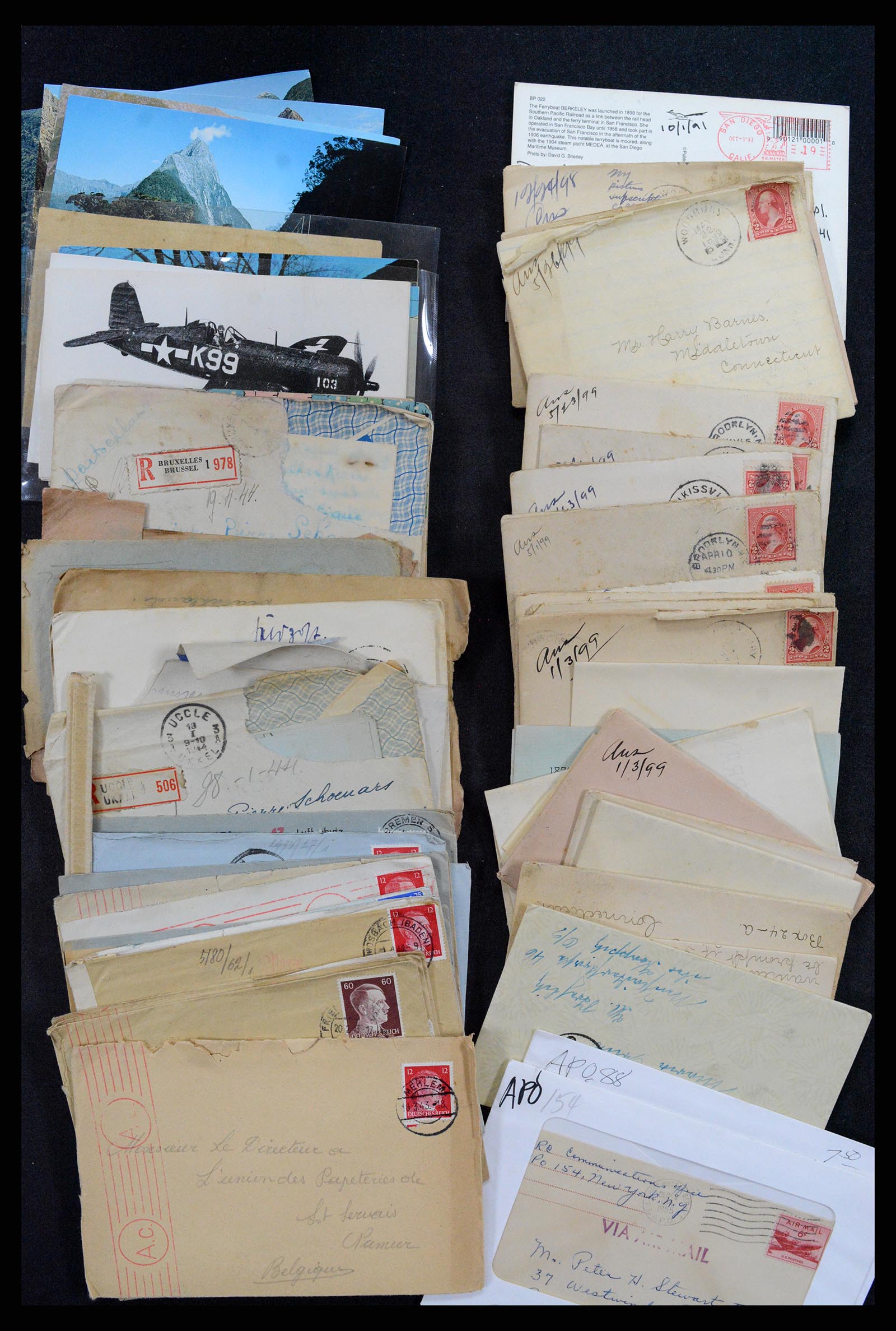 36349 007 - Postzegelverzameling 36349 Wereld brieven en FDC's 1870-2000.