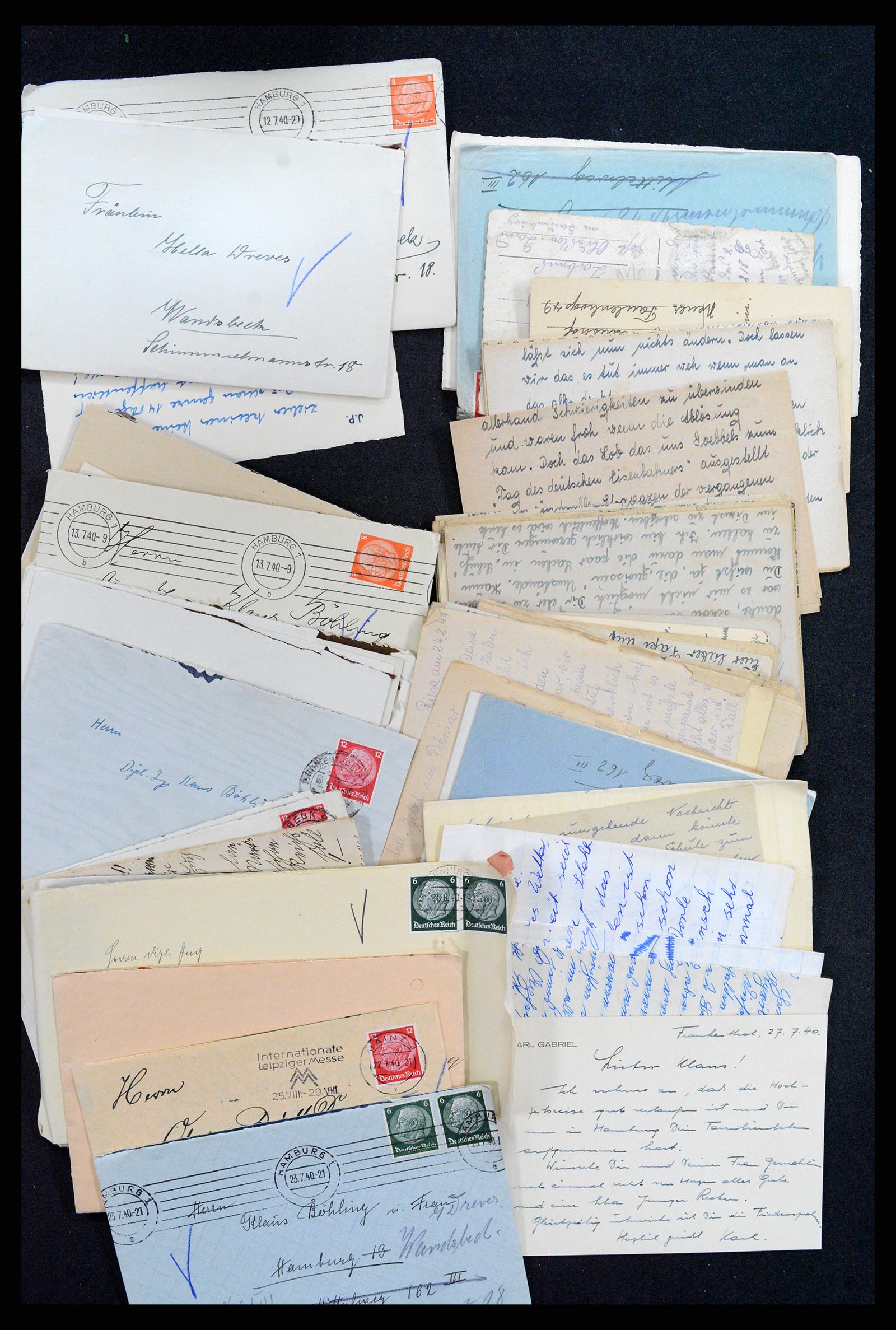 36349 013 - Postzegelverzameling 36349 Wereld brieven en FDC's 1870-2000.