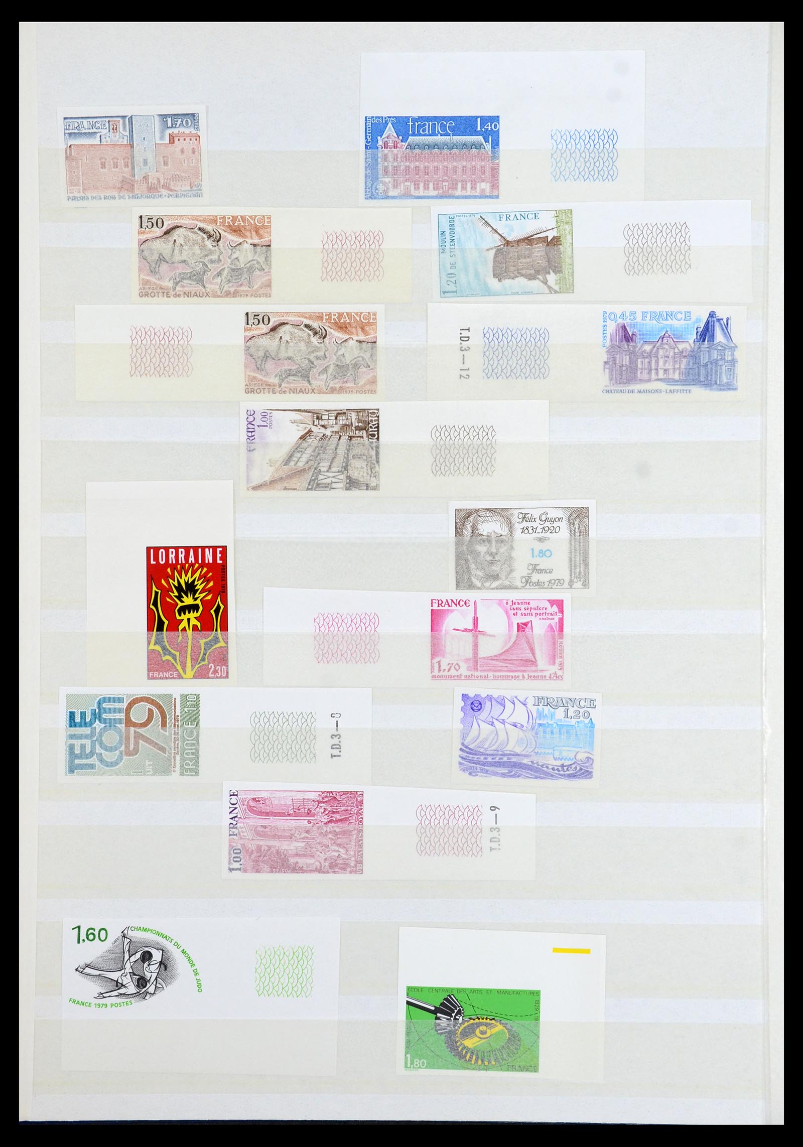 36350 006 - Stamp collection 36350 France IMPERFORATED 1944-1996.