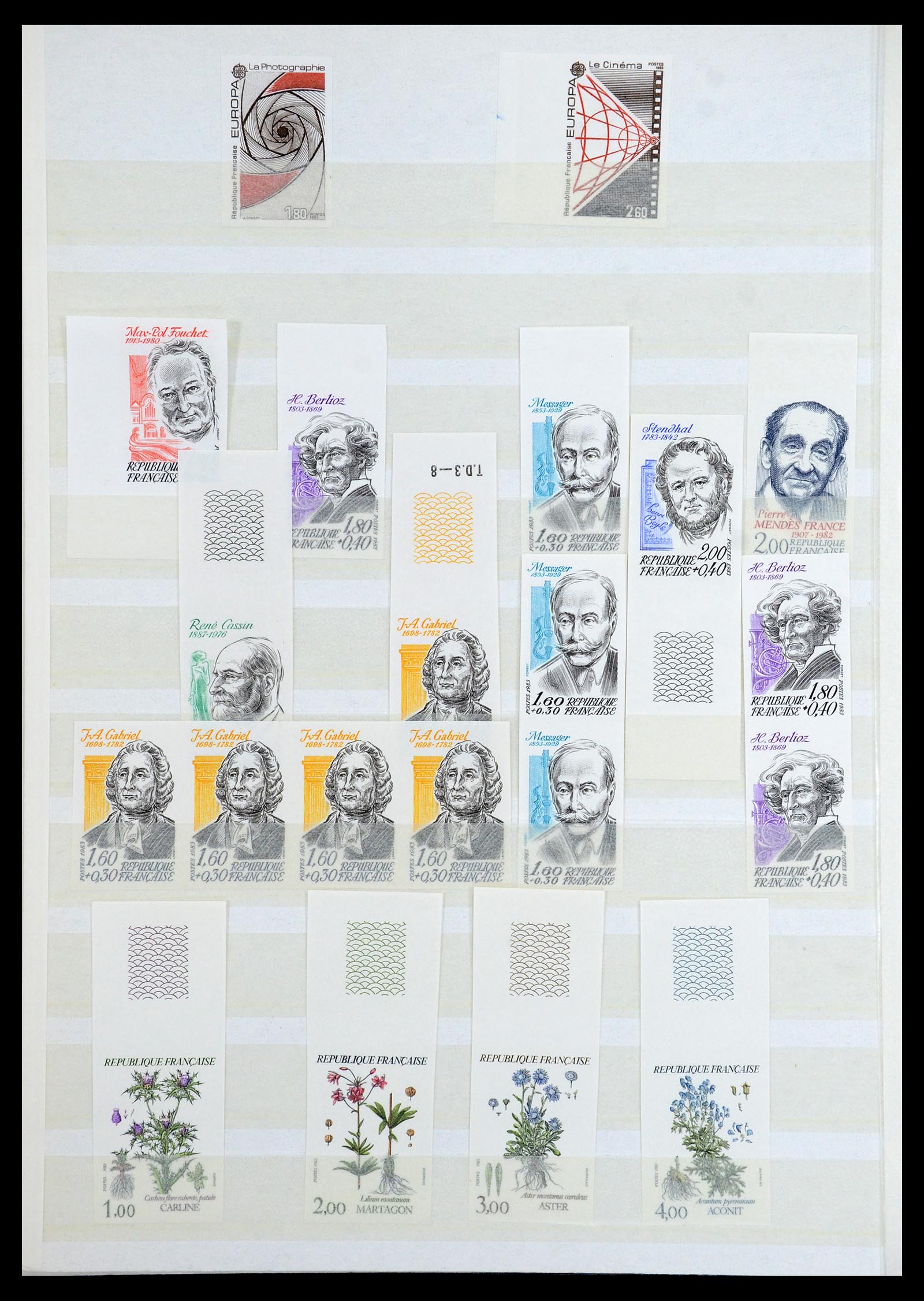 36350 012 - Postzegelverzameling 36350 Frankrijk ONGETAND 1944-1996.