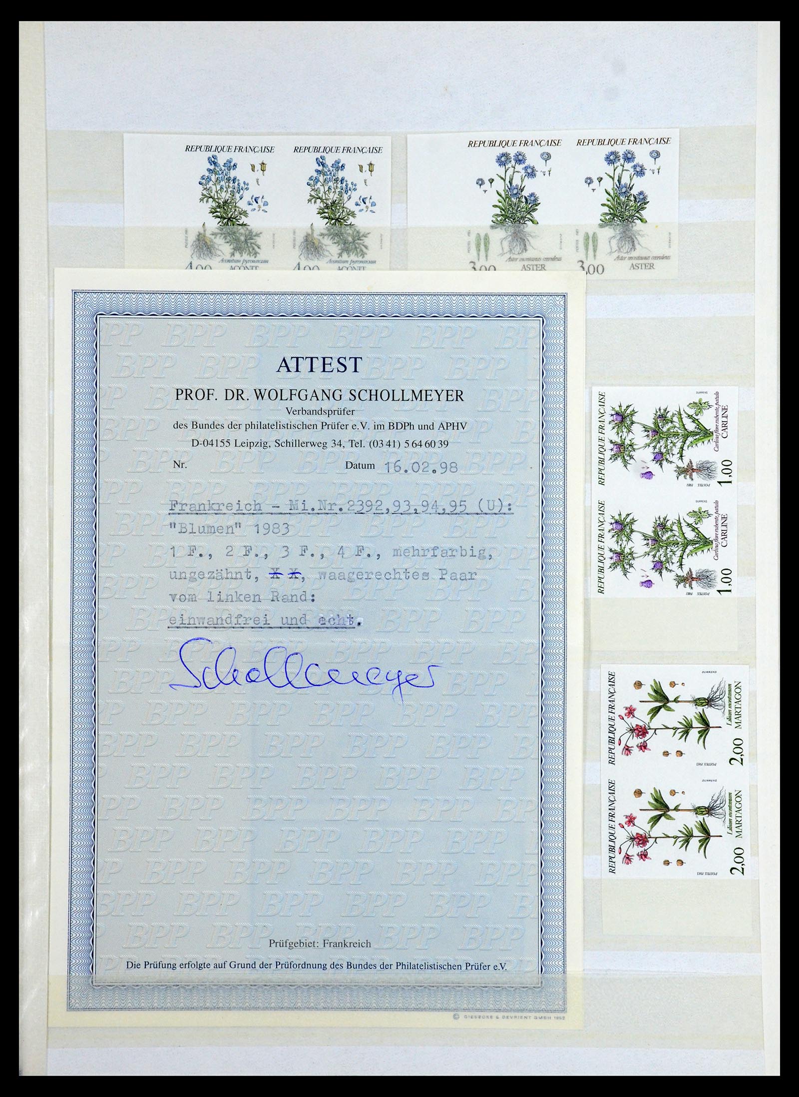 36350 013 - Postzegelverzameling 36350 Frankrijk ONGETAND 1944-1996.