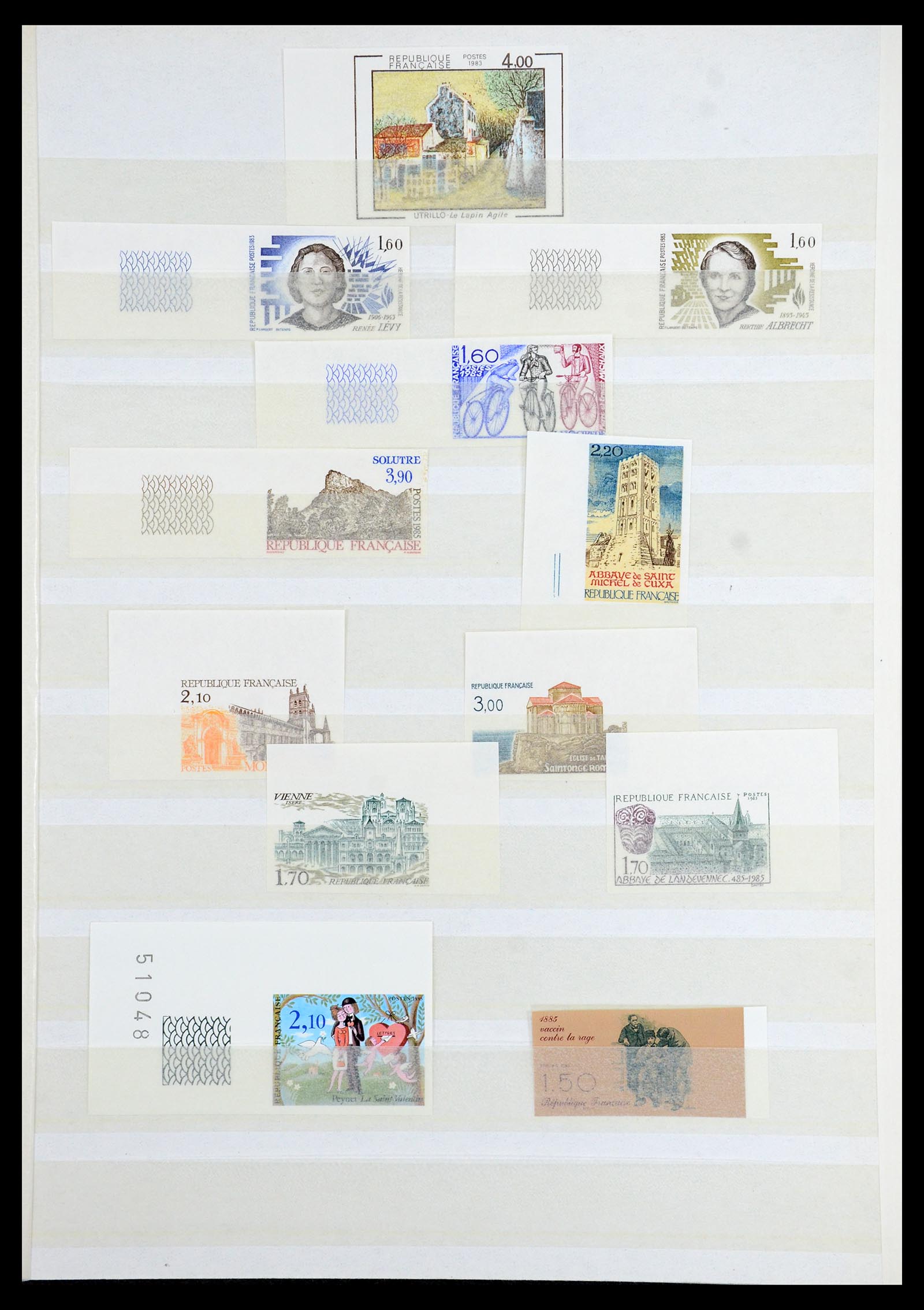 36350 015 - Postzegelverzameling 36350 Frankrijk ONGETAND 1944-1996.