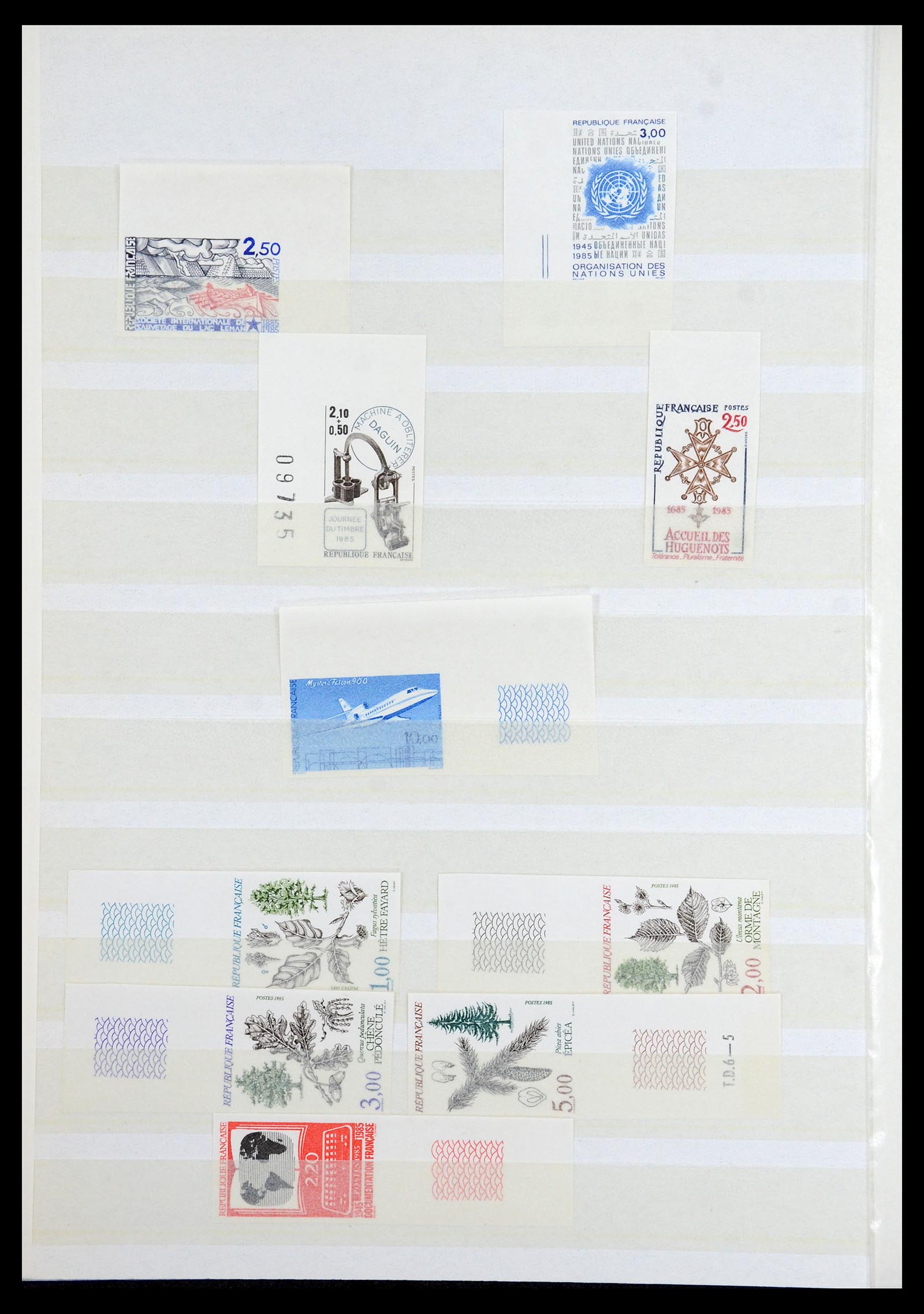 36350 016 - Stamp collection 36350 France IMPERFORATED 1944-1996.