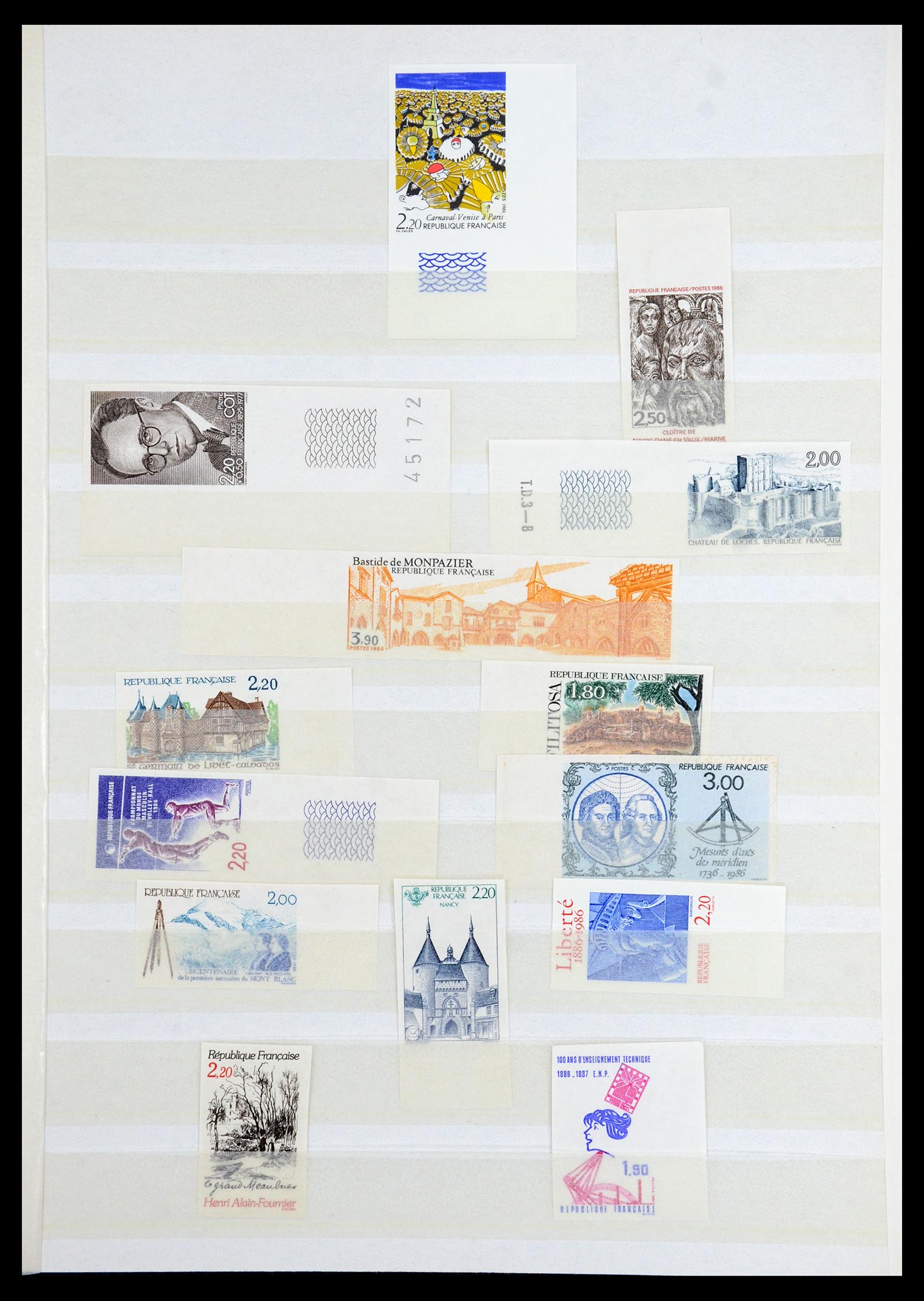 36350 017 - Postzegelverzameling 36350 Frankrijk ONGETAND 1944-1996.