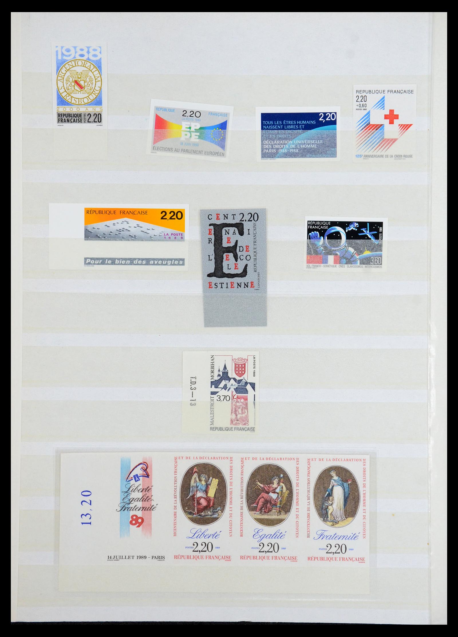 36350 022 - Postzegelverzameling 36350 Frankrijk ONGETAND 1944-1996.