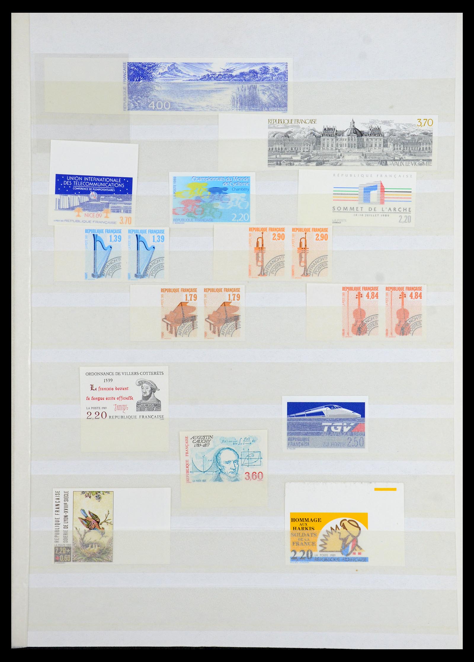36350 023 - Stamp collection 36350 France IMPERFORATED 1944-1996.