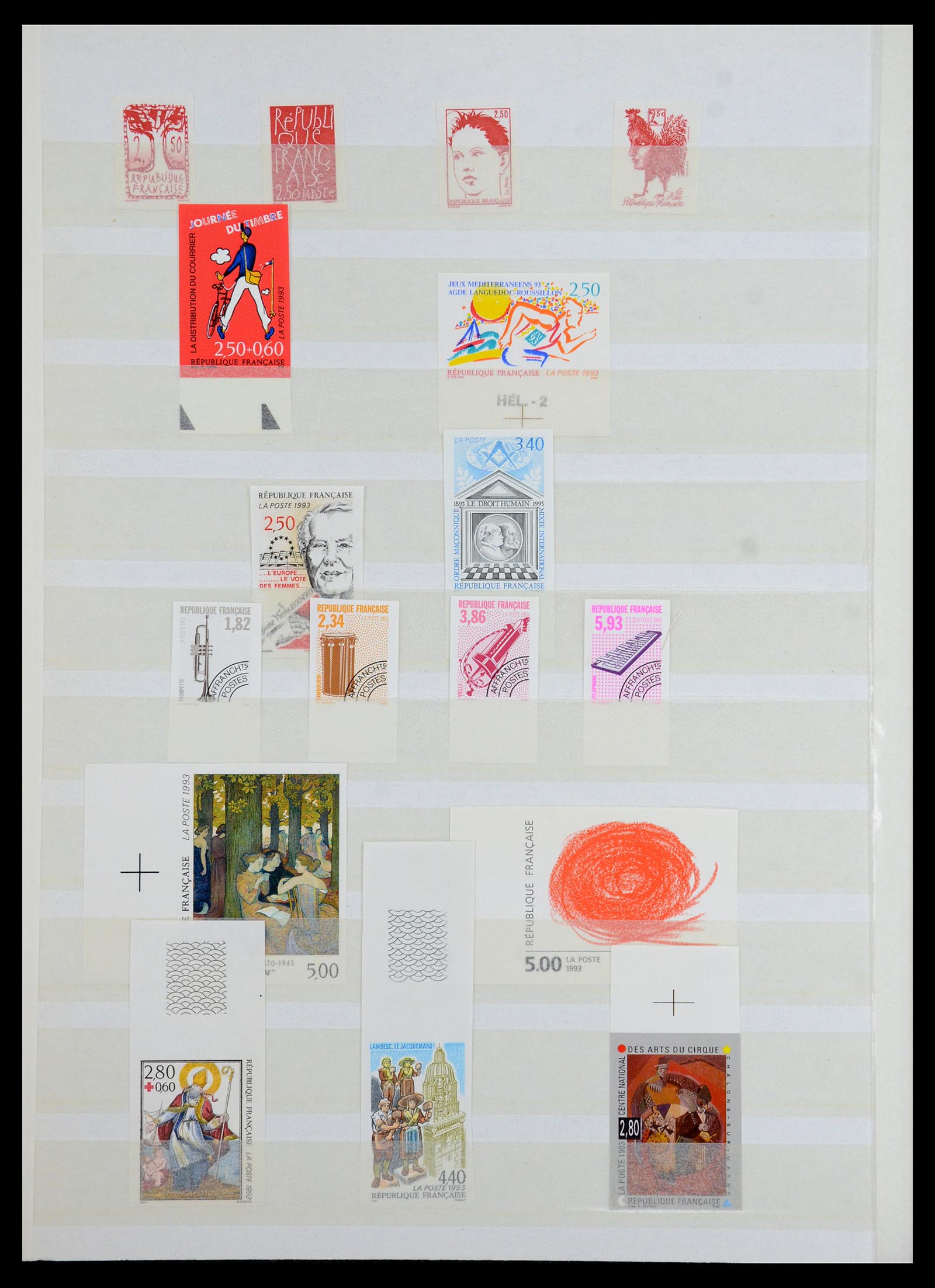 36350 026 - Postzegelverzameling 36350 Frankrijk ONGETAND 1944-1996.