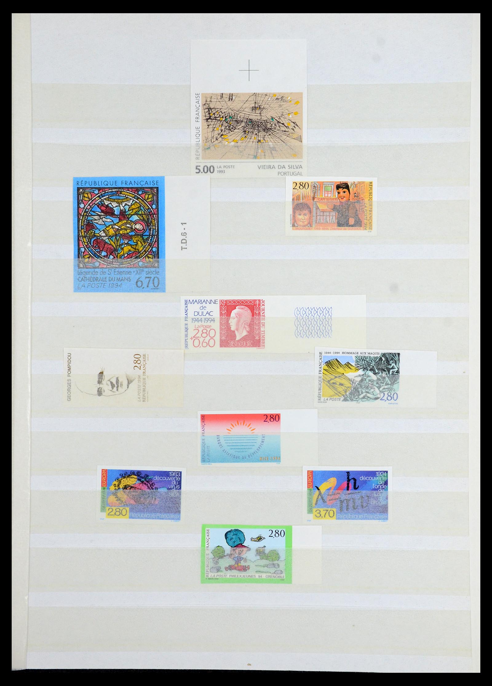 36350 027 - Postzegelverzameling 36350 Frankrijk ONGETAND 1944-1996.