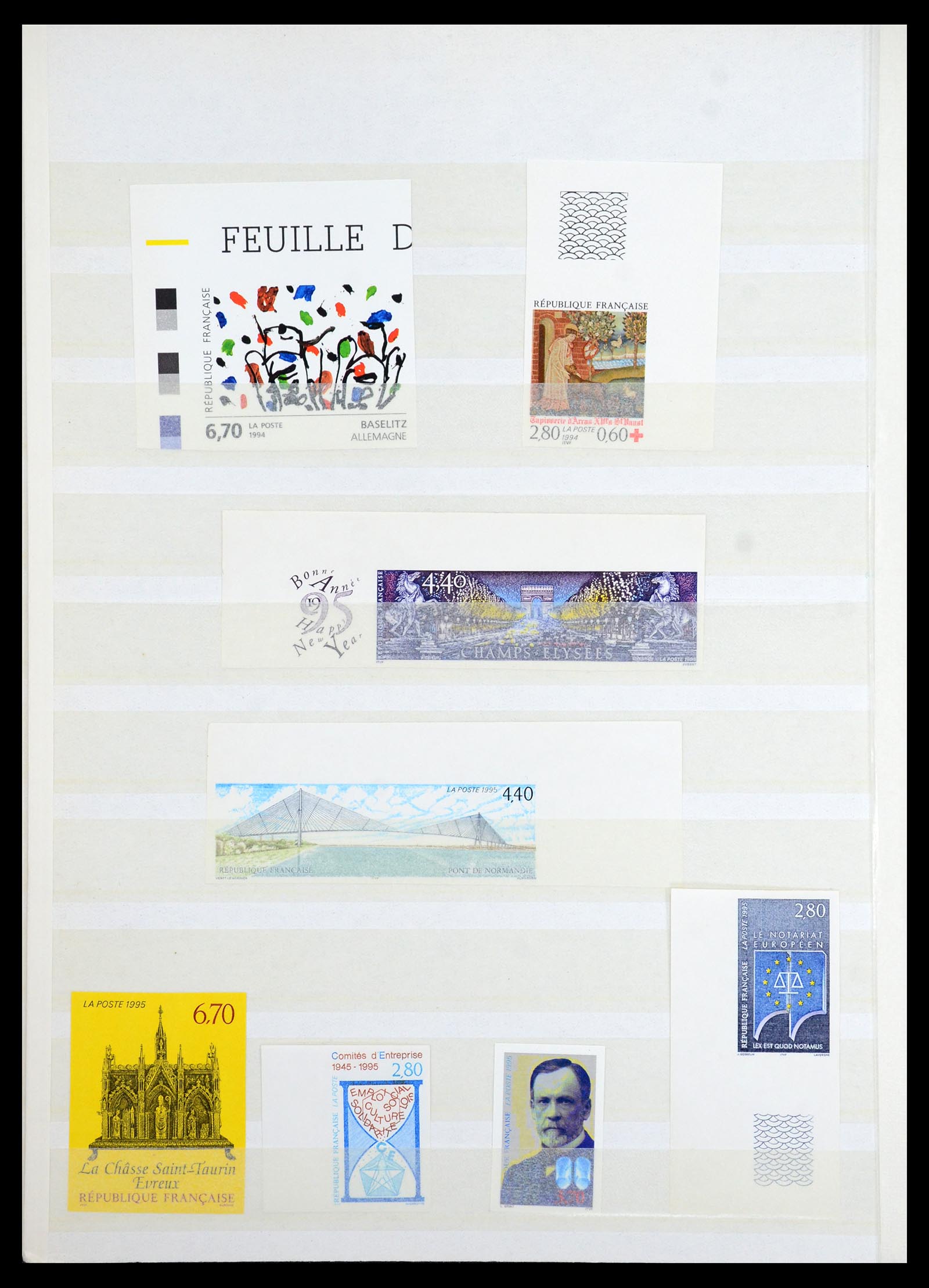 36350 030 - Postzegelverzameling 36350 Frankrijk ONGETAND 1944-1996.