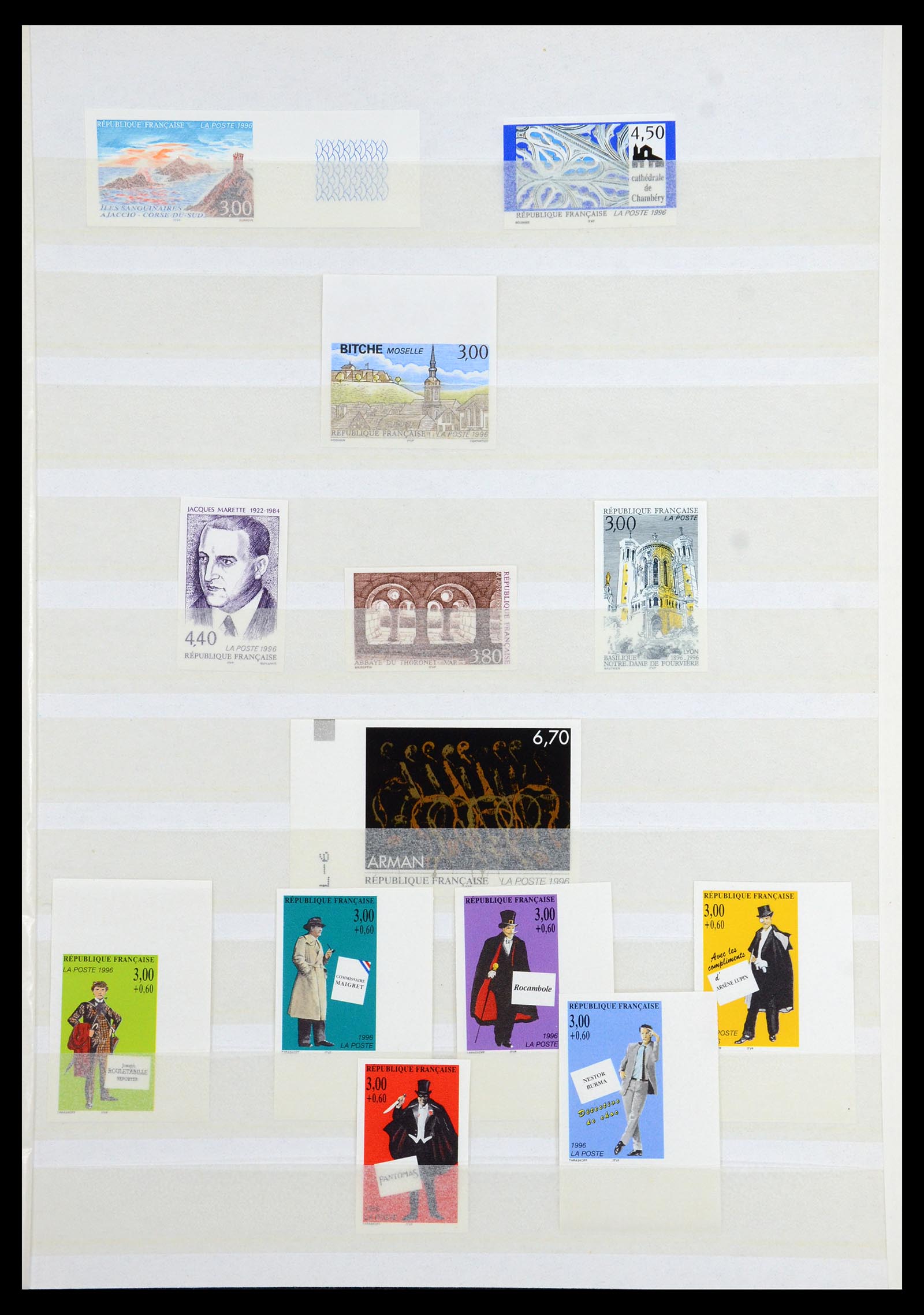 36350 033 - Postzegelverzameling 36350 Frankrijk ONGETAND 1944-1996.