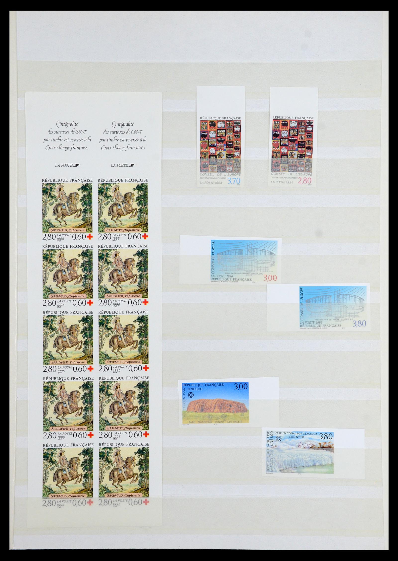 36350 035 - Stamp collection 36350 France IMPERFORATED 1944-1996.