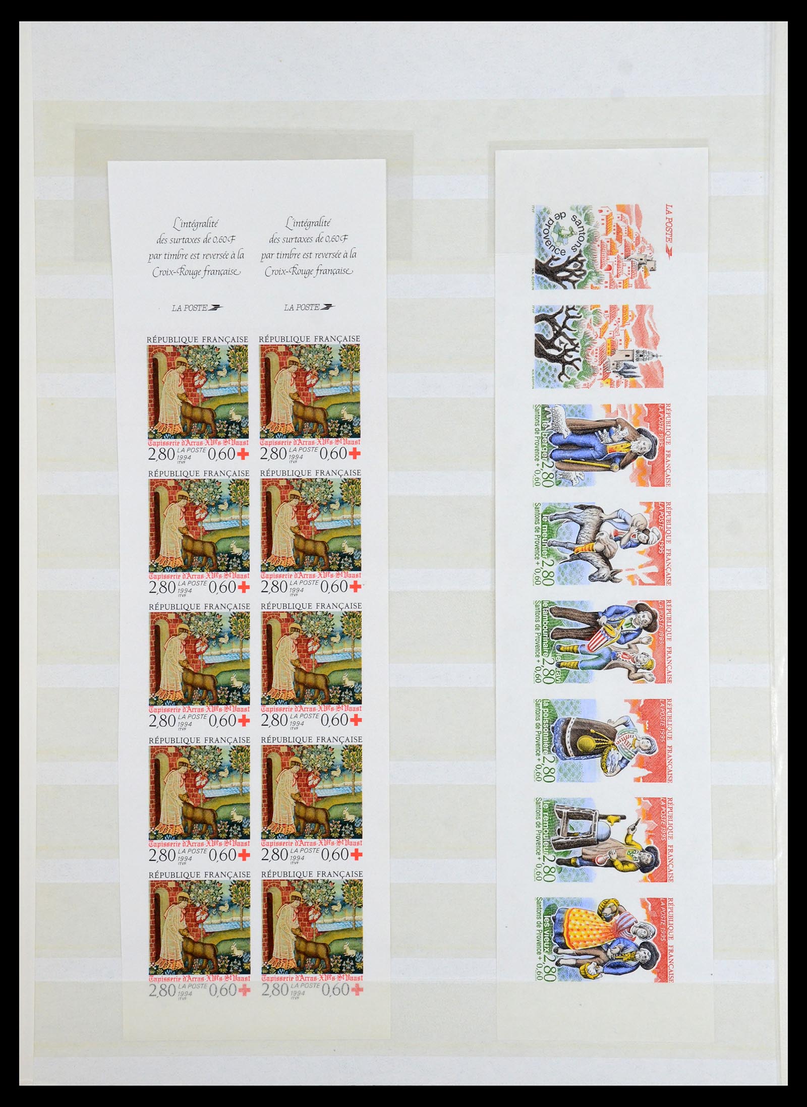 36350 036 - Stamp collection 36350 France IMPERFORATED 1944-1996.