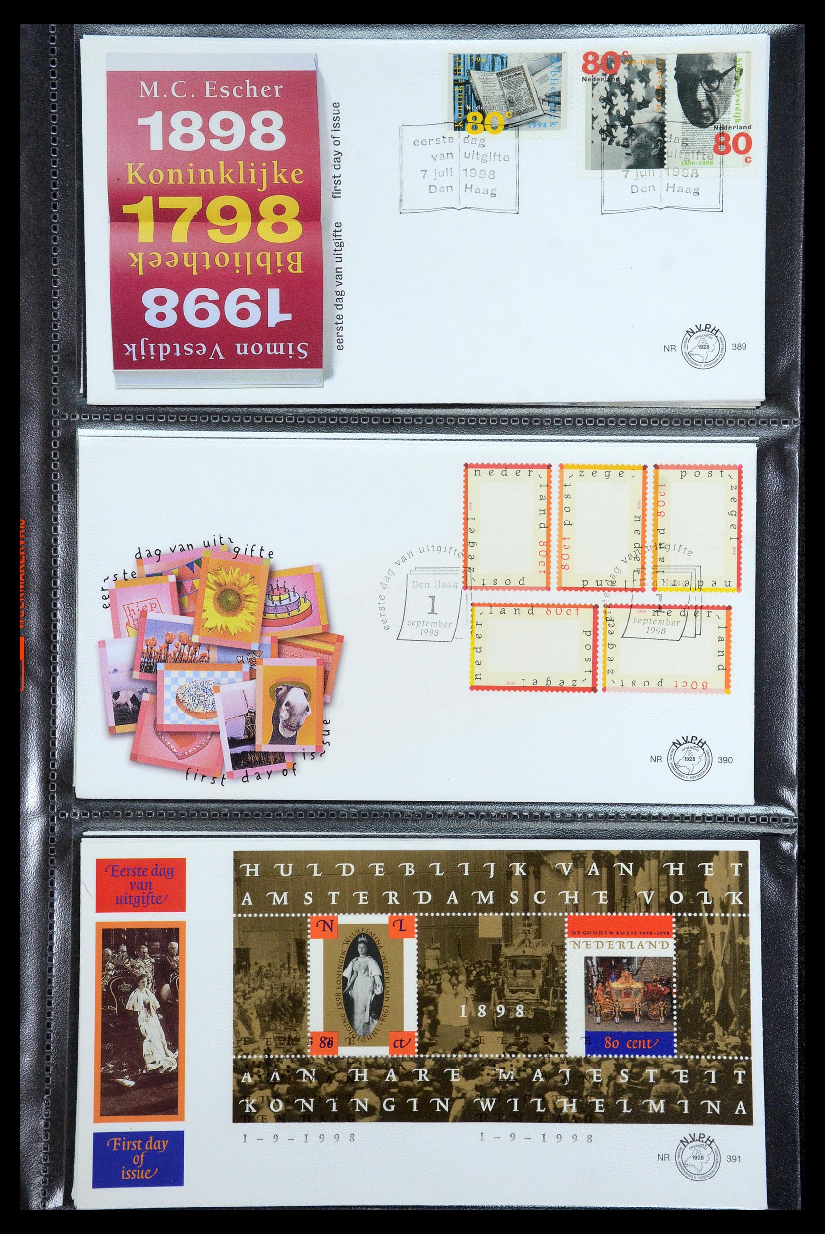36353 001 - Postzegelverzameling 36353 Nederland FDC's 1994-2016.