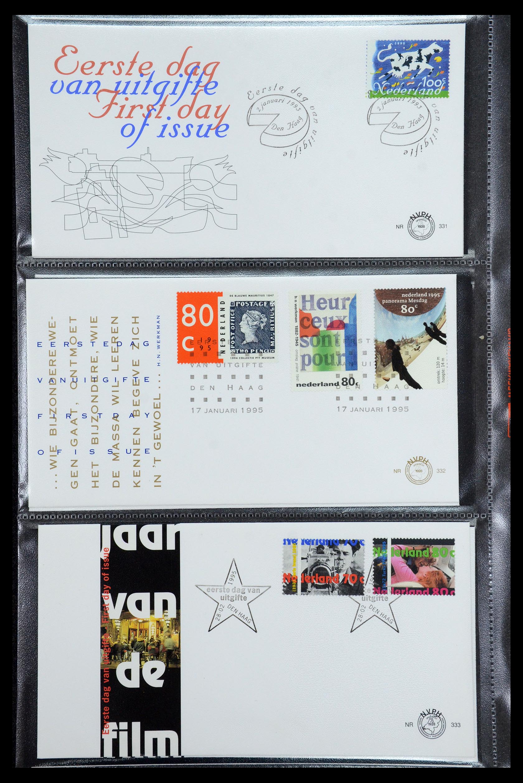 36353 004 - Postzegelverzameling 36353 Nederland FDC's 1994-2016.
