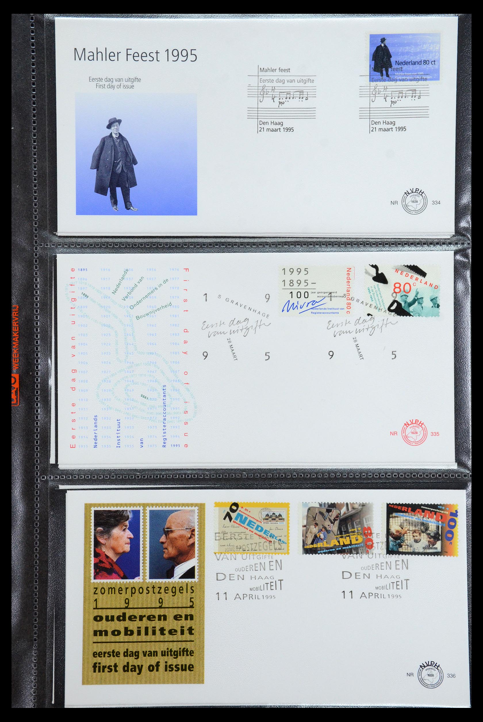 36353 005 - Postzegelverzameling 36353 Nederland FDC's 1994-2016.