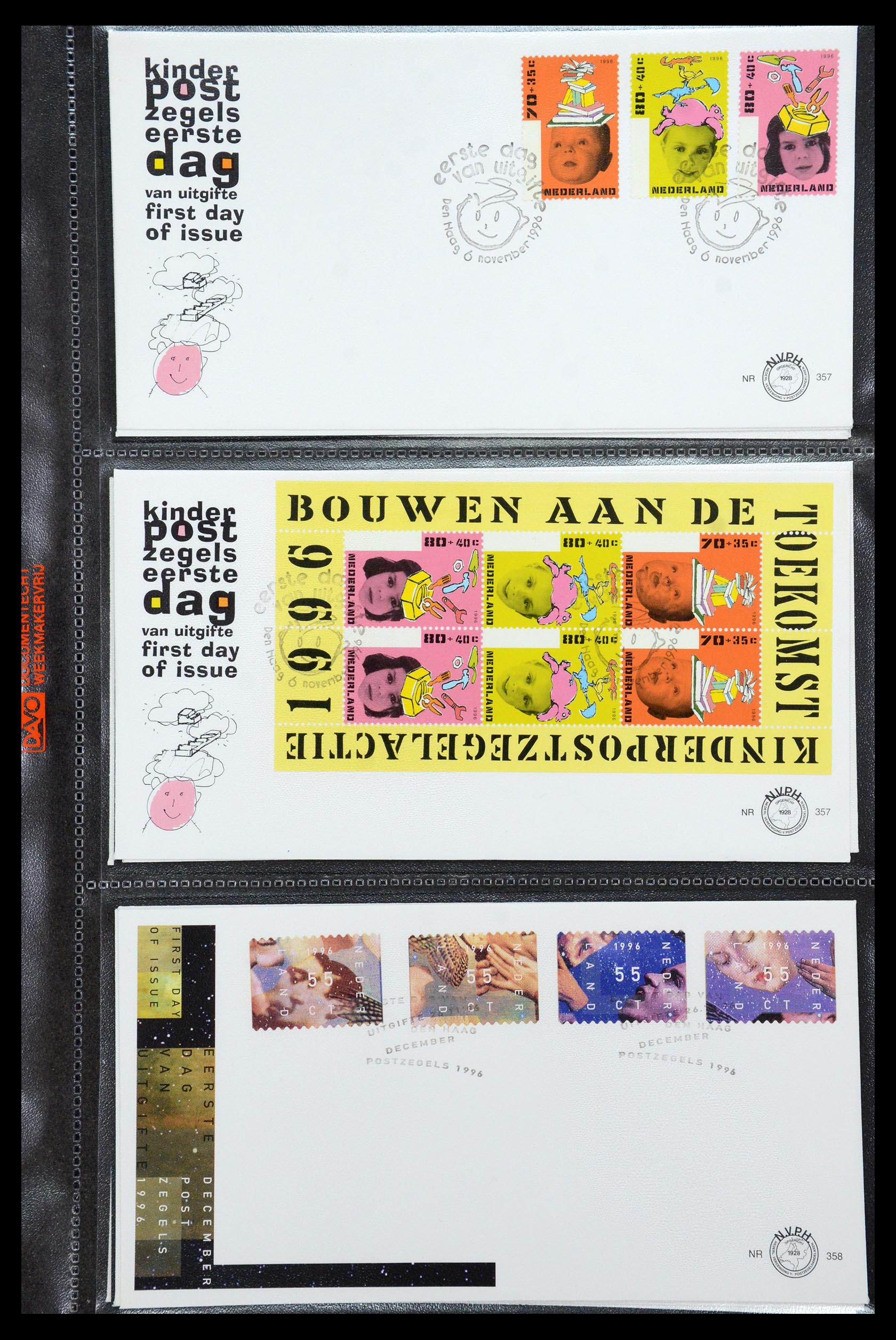 36353 013 - Stamp collection 36353 Netherlands FDC's 1994-2016.