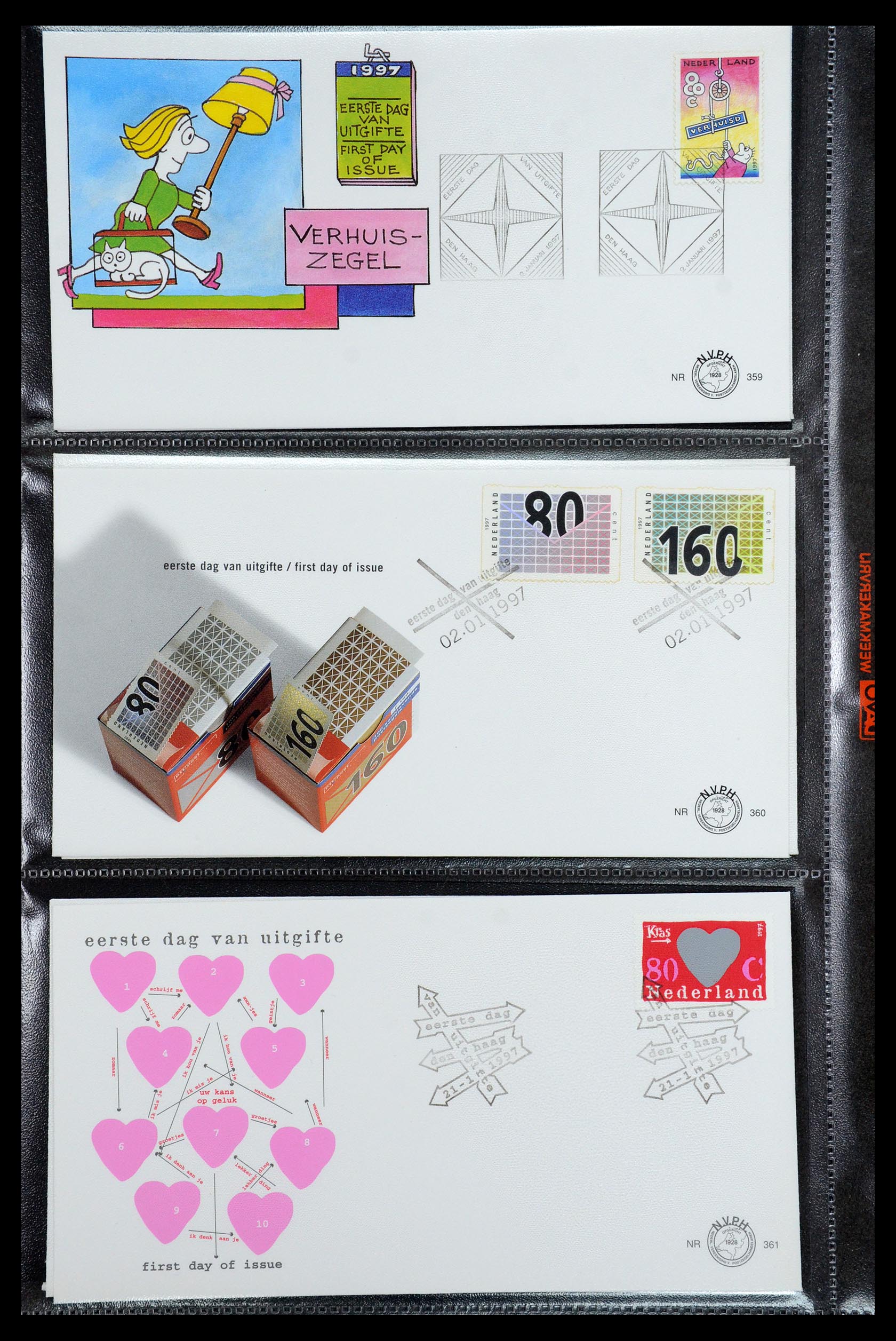 36353 014 - Postzegelverzameling 36353 Nederland FDC's 1994-2016.