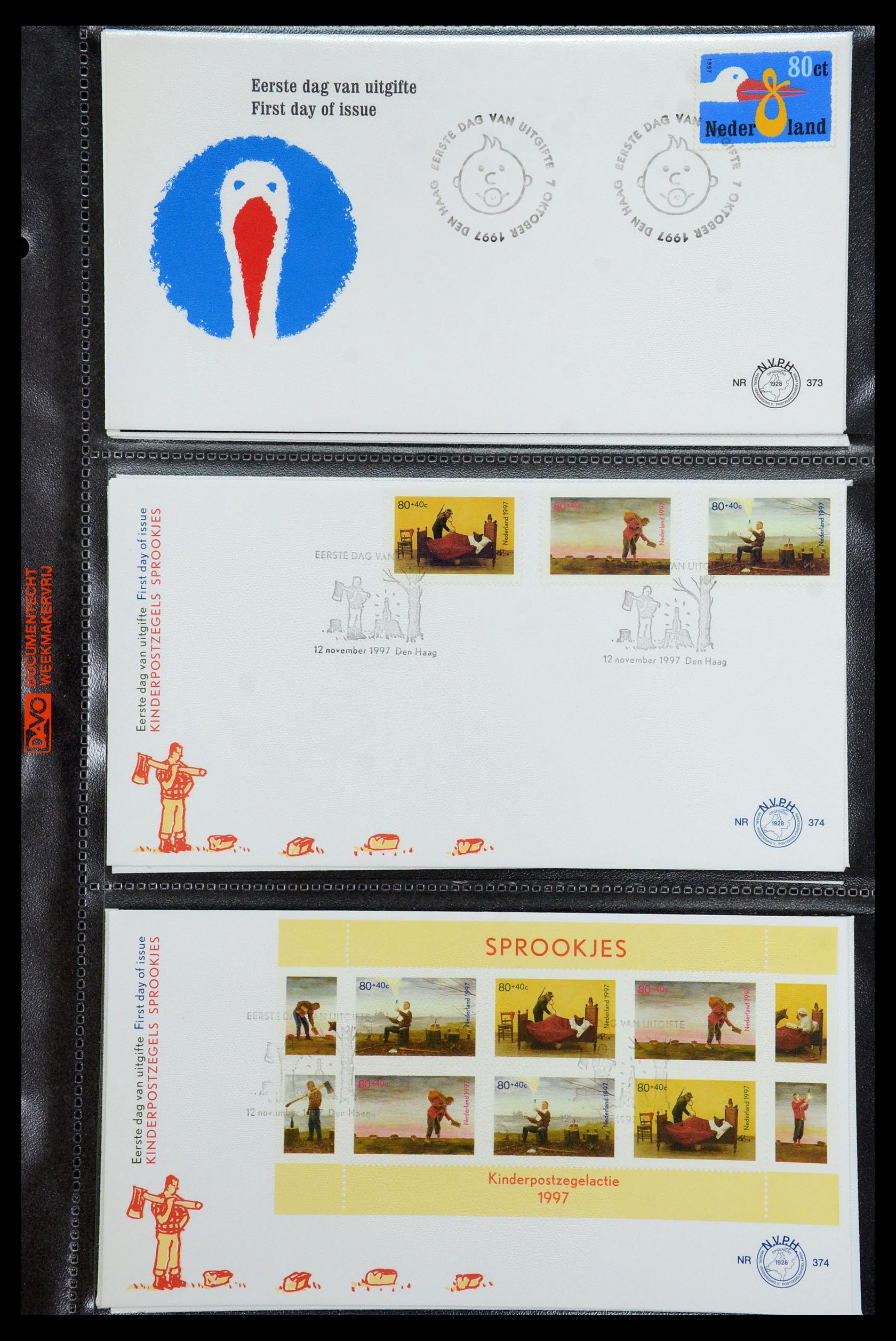 36353 019 - Postzegelverzameling 36353 Nederland FDC's 1994-2016.