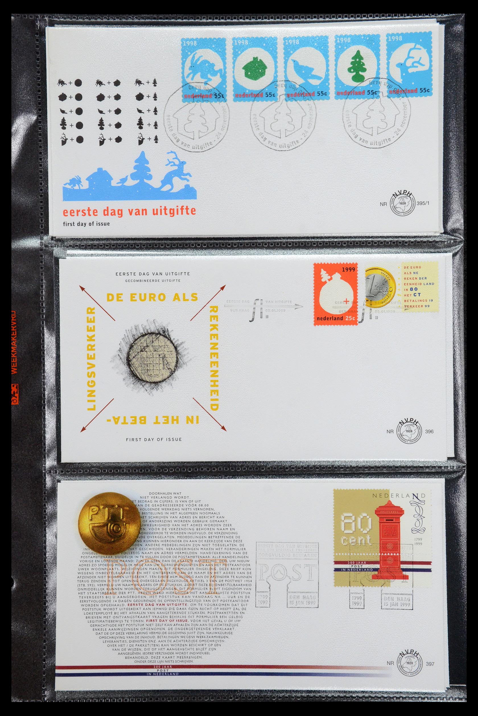 36353 025 - Postzegelverzameling 36353 Nederland FDC's 1994-2016.
