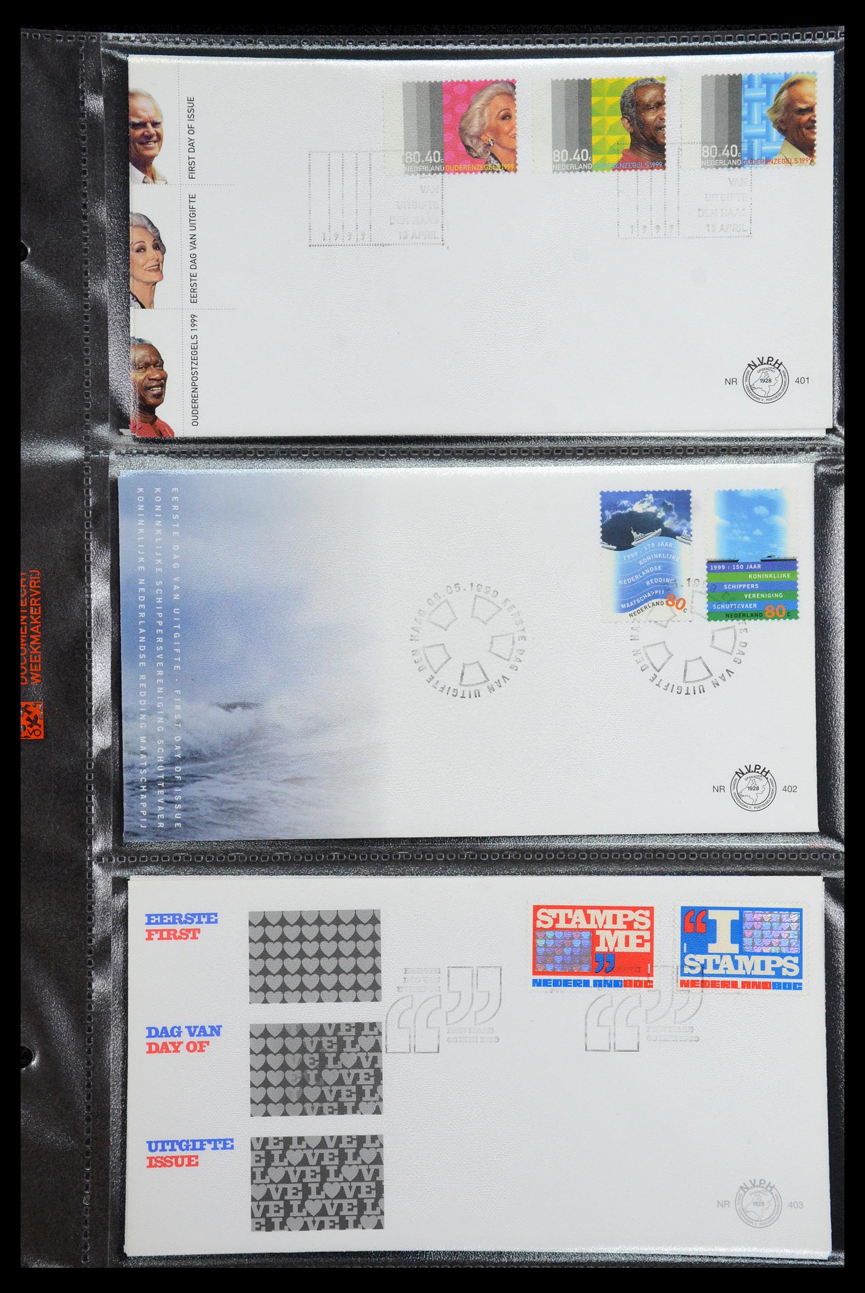 36353 027 - Postzegelverzameling 36353 Nederland FDC's 1994-2016.