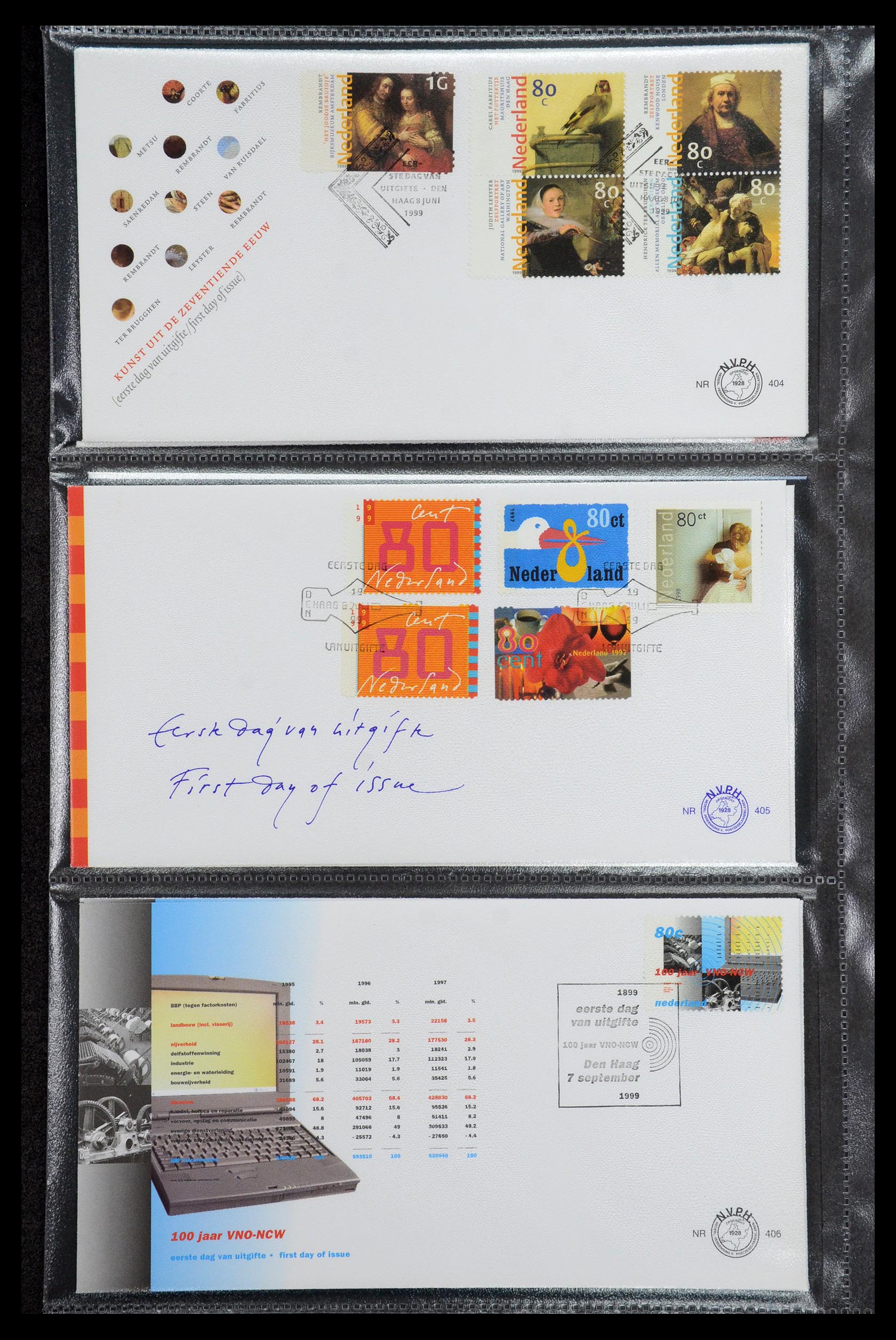36353 028 - Postzegelverzameling 36353 Nederland FDC's 1994-2016.