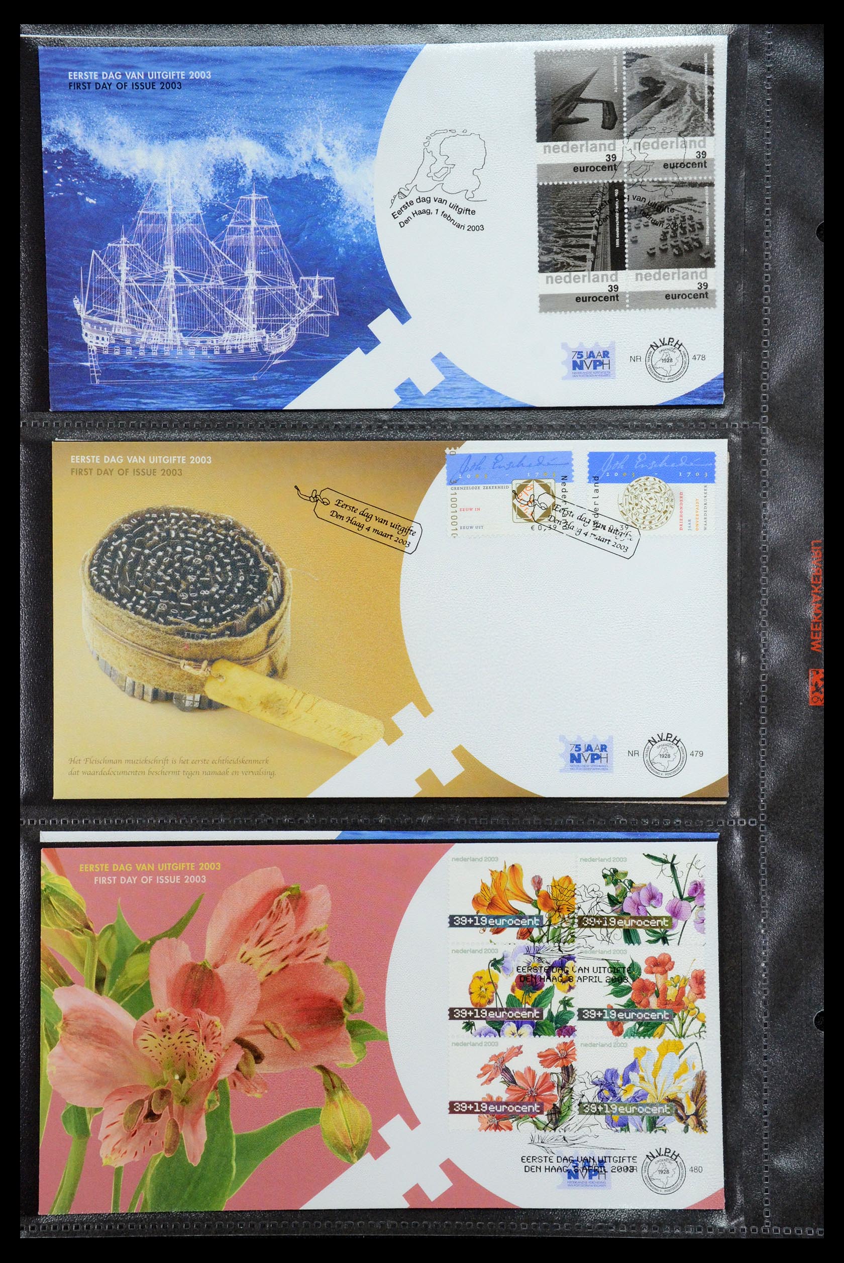 36353 042 - Postzegelverzameling 36353 Nederland FDC's 1994-2016.