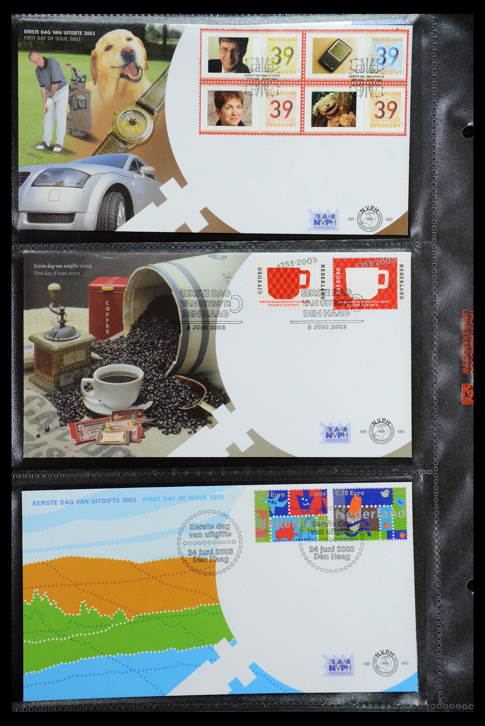 36353 044 - Postzegelverzameling 36353 Nederland FDC's 1994-2016.