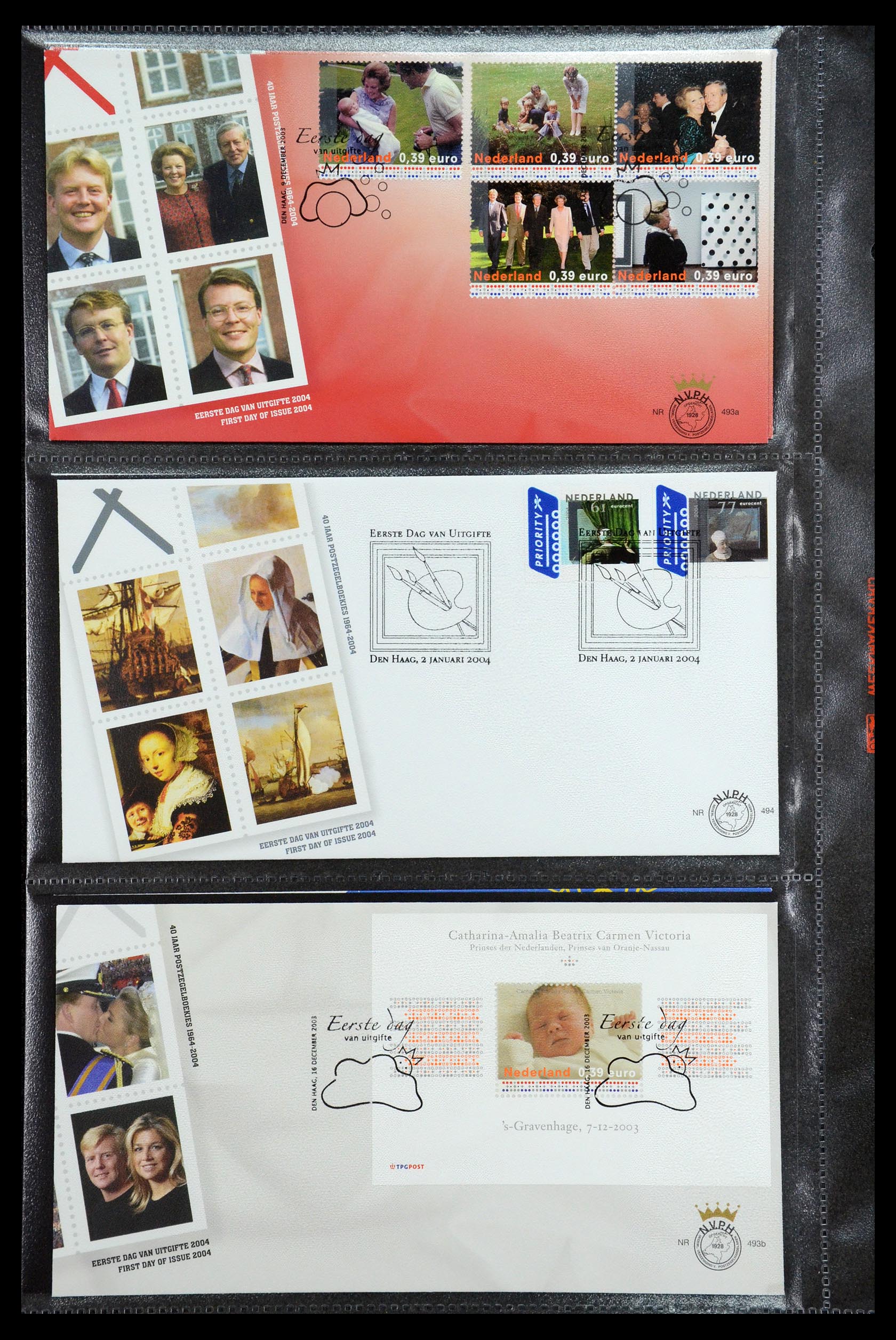 36353 048 - Postzegelverzameling 36353 Nederland FDC's 1994-2016.