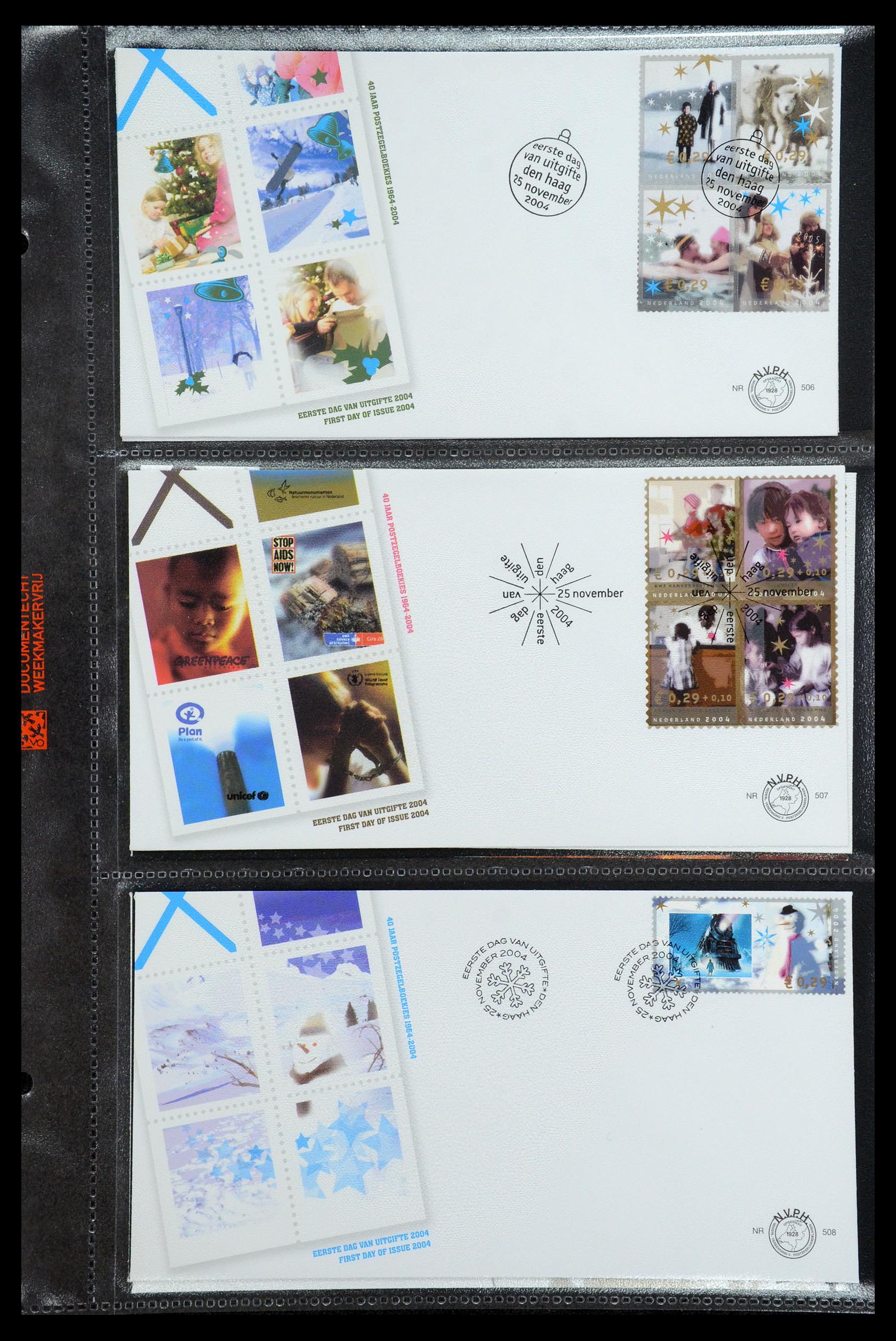36353 053 - Postzegelverzameling 36353 Nederland FDC's 1994-2016.