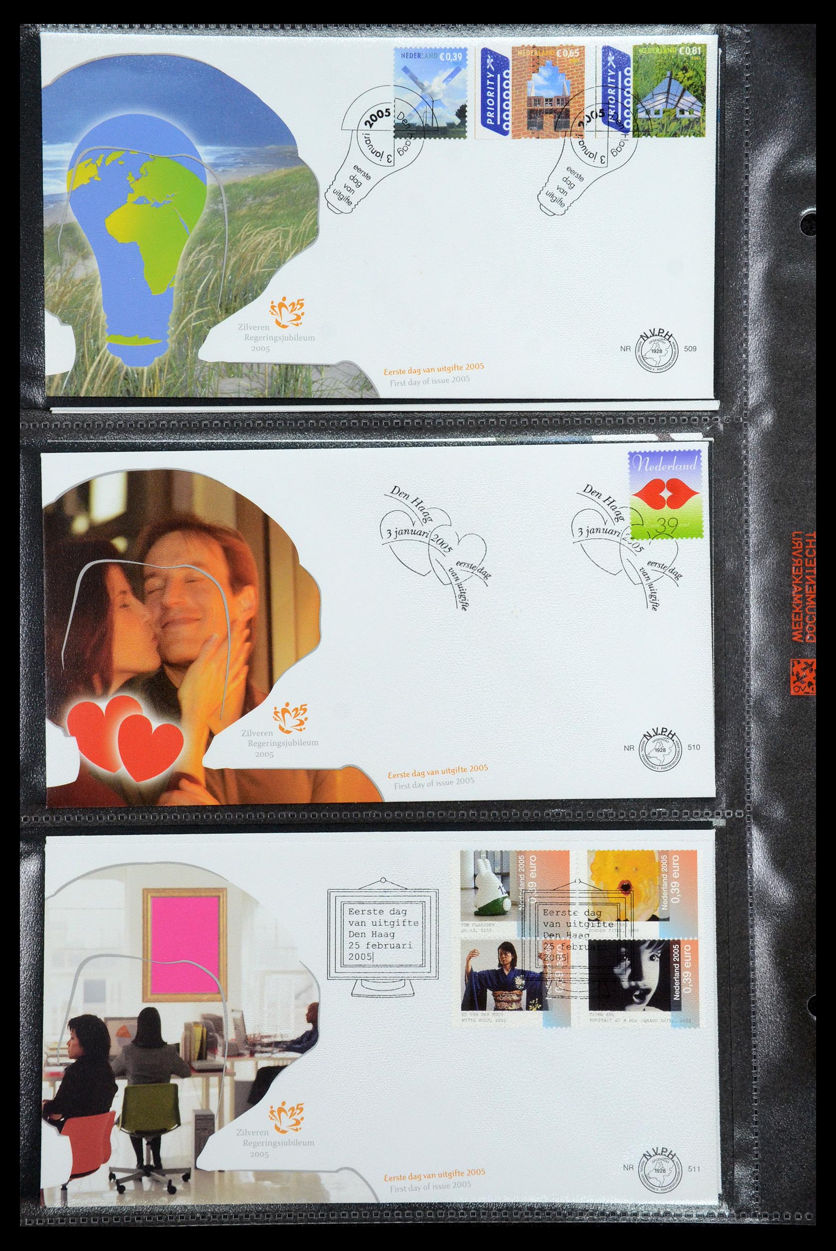 36353 054 - Postzegelverzameling 36353 Nederland FDC's 1994-2016.