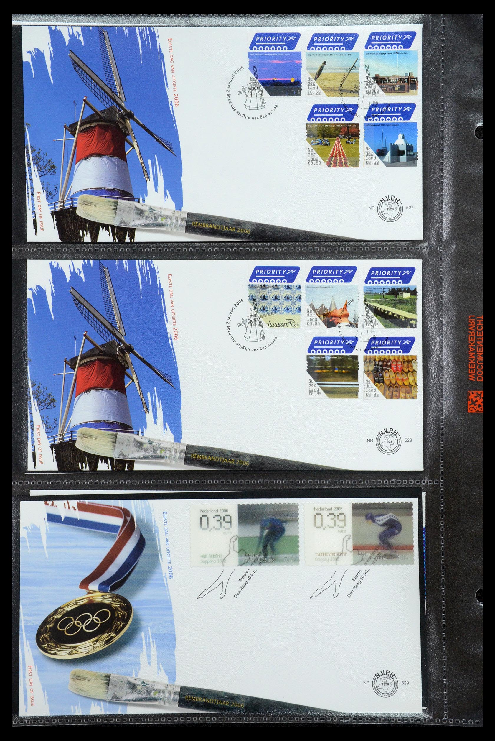 36353 060 - Postzegelverzameling 36353 Nederland FDC's 1994-2016.
