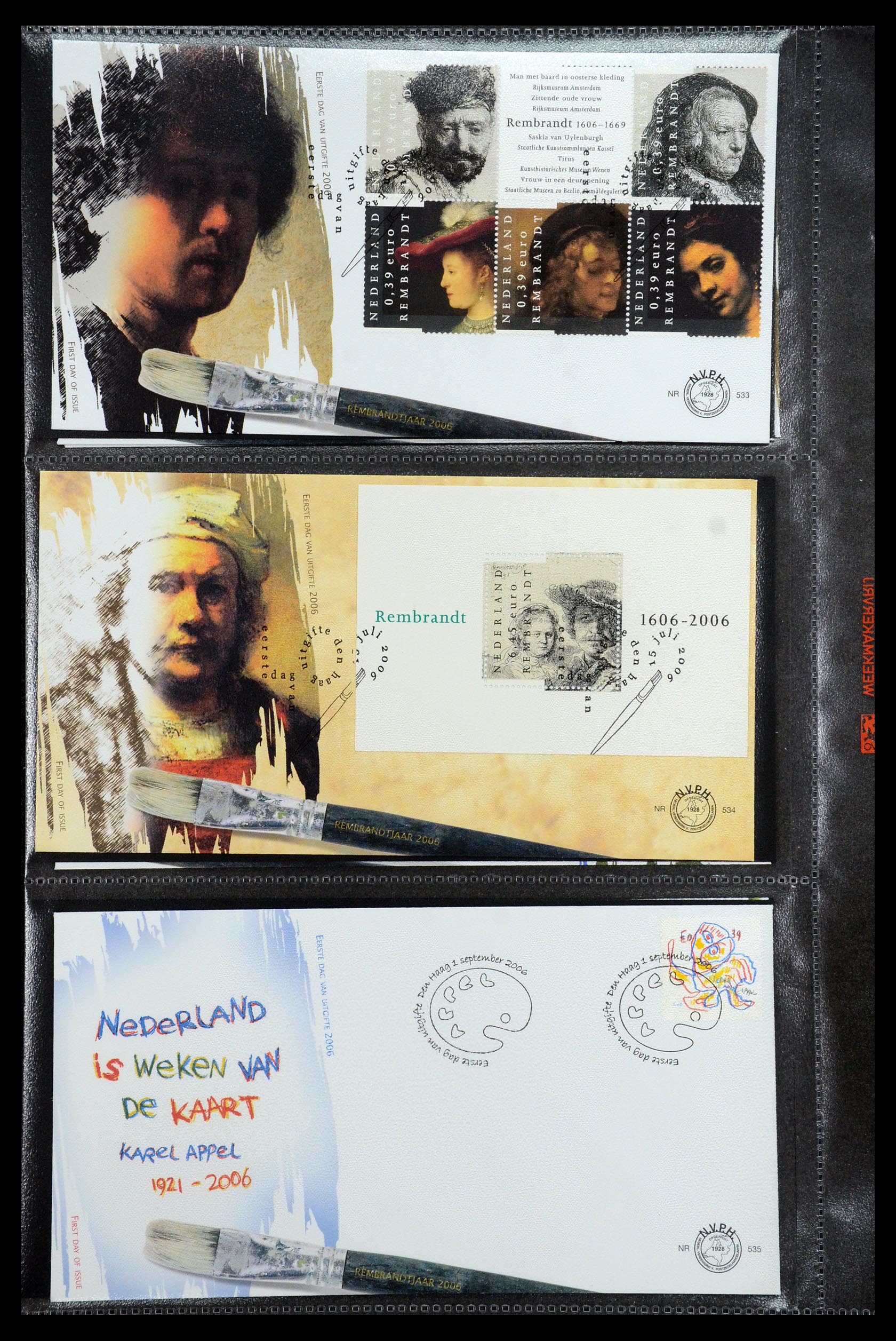 36353 062 - Postzegelverzameling 36353 Nederland FDC's 1994-2016.
