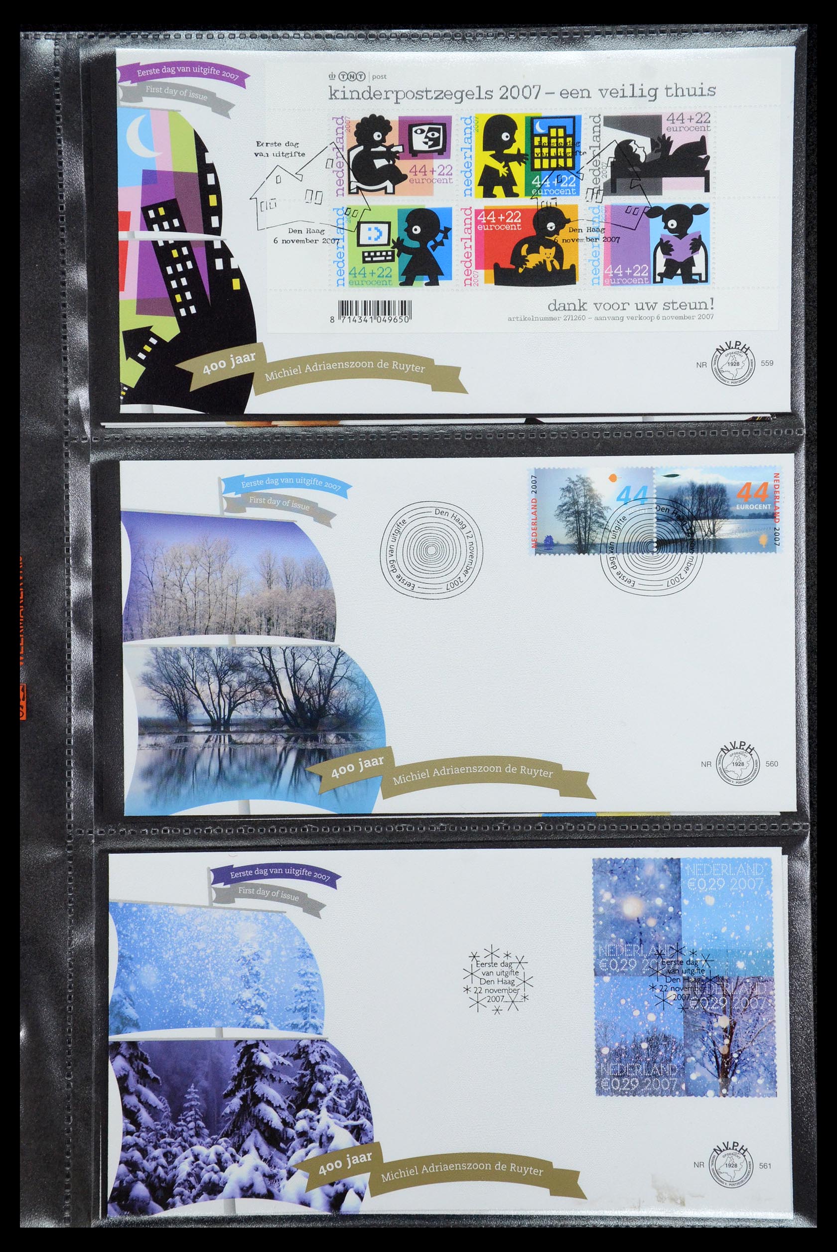 36353 071 - Postzegelverzameling 36353 Nederland FDC's 1994-2016.