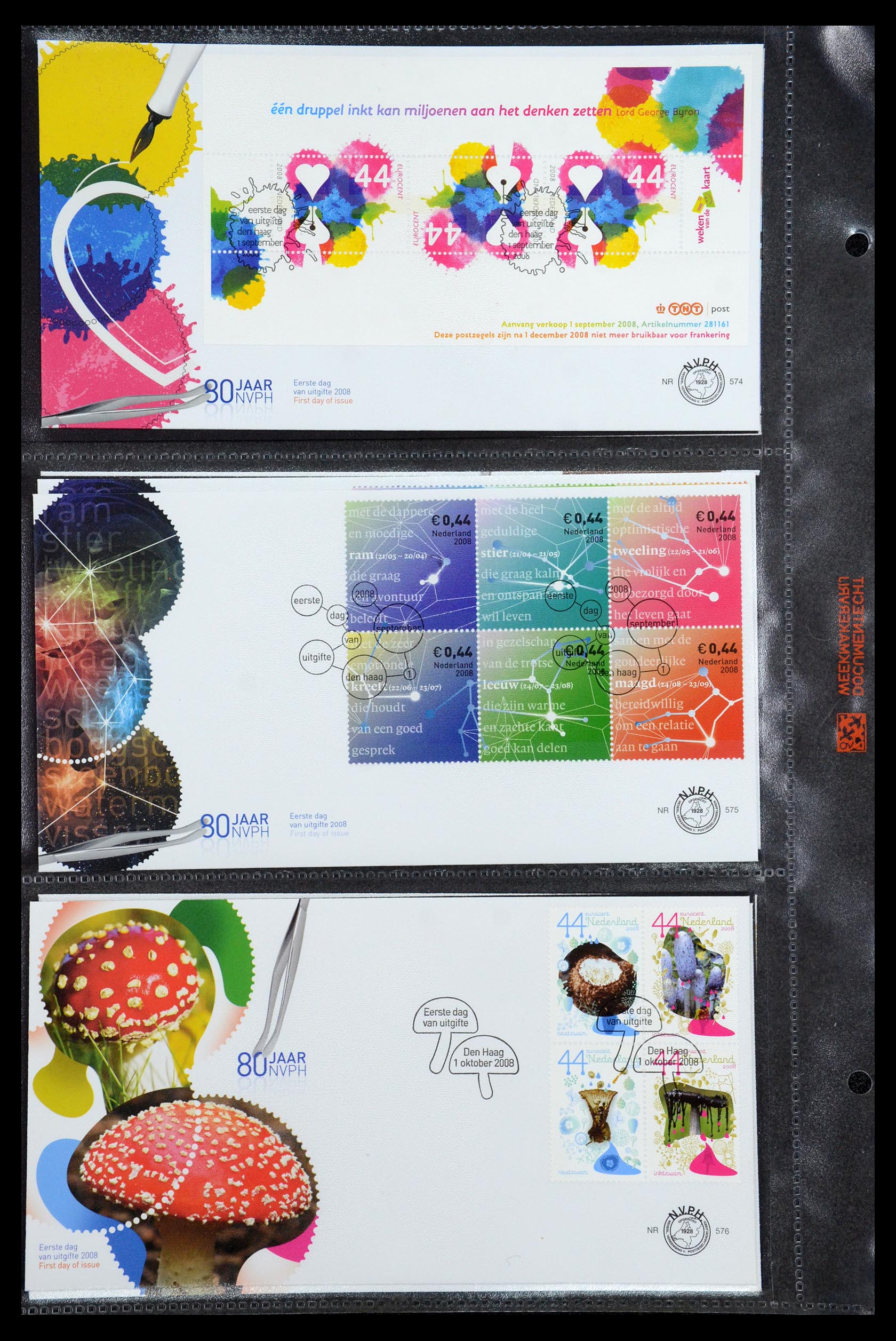 36353 076 - Postzegelverzameling 36353 Nederland FDC's 1994-2016.