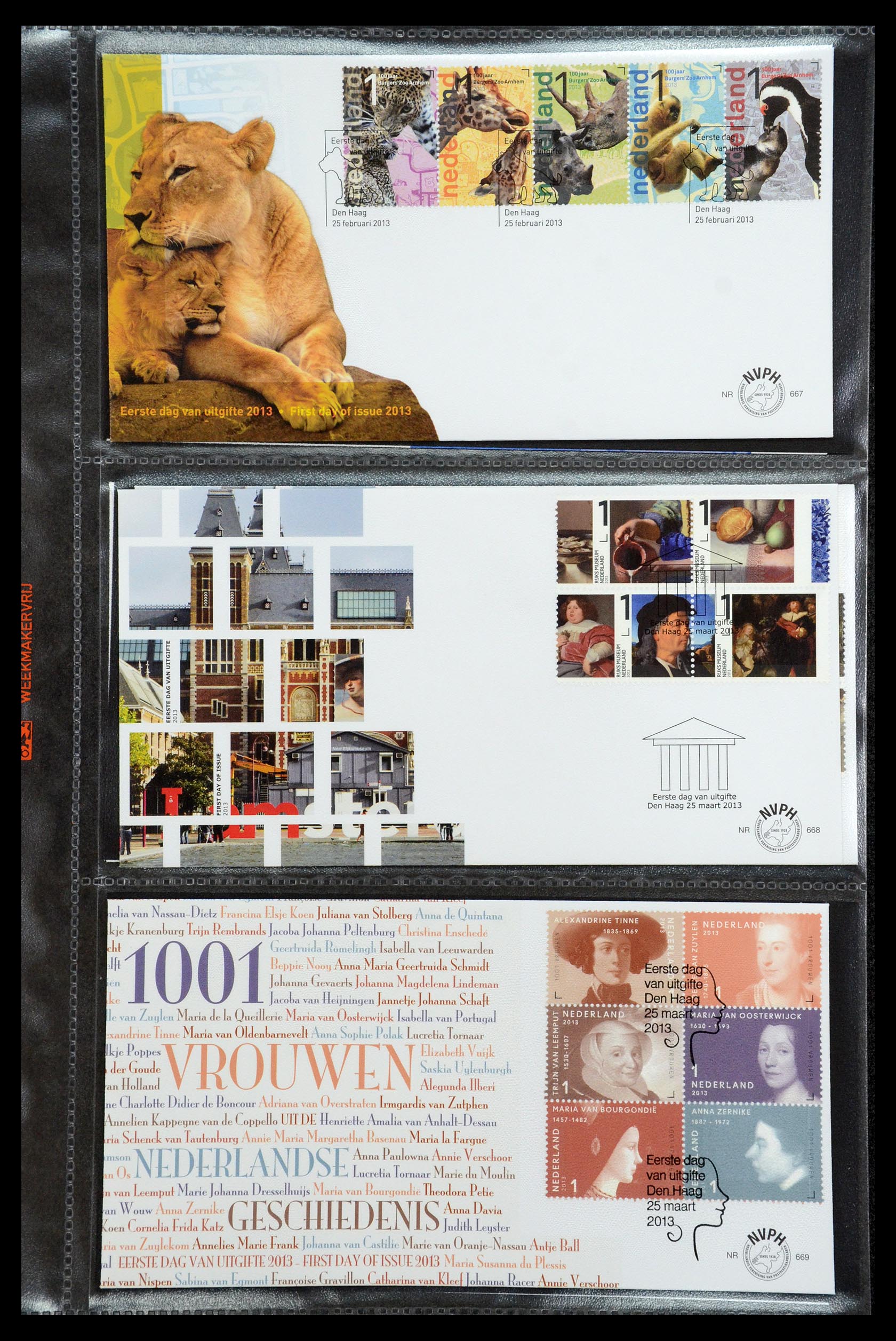 36353 107 - Postzegelverzameling 36353 Nederland FDC's 1994-2016.